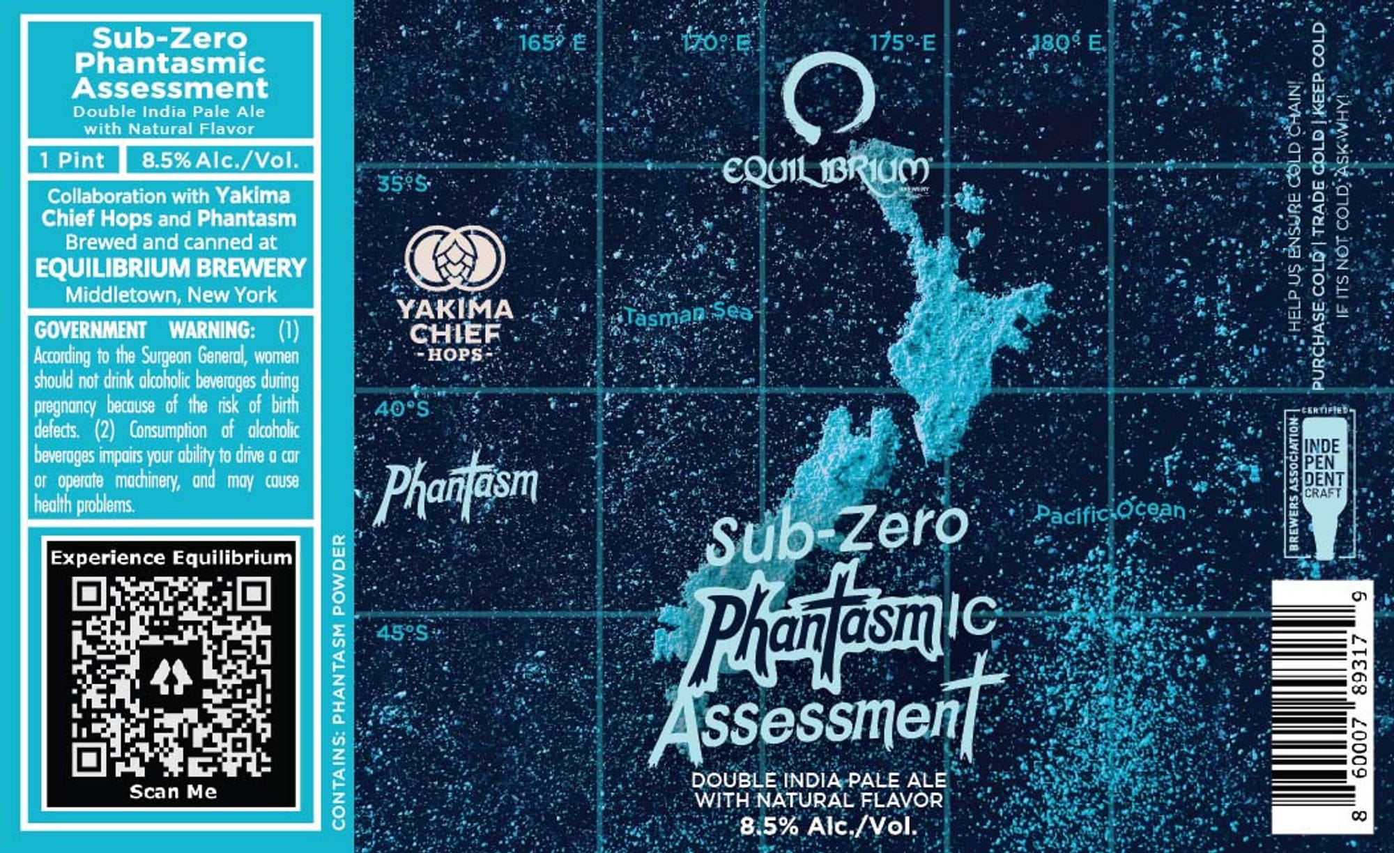 Sub-Zero Phantasm Assessment by Equilibrium Brewery - beer label