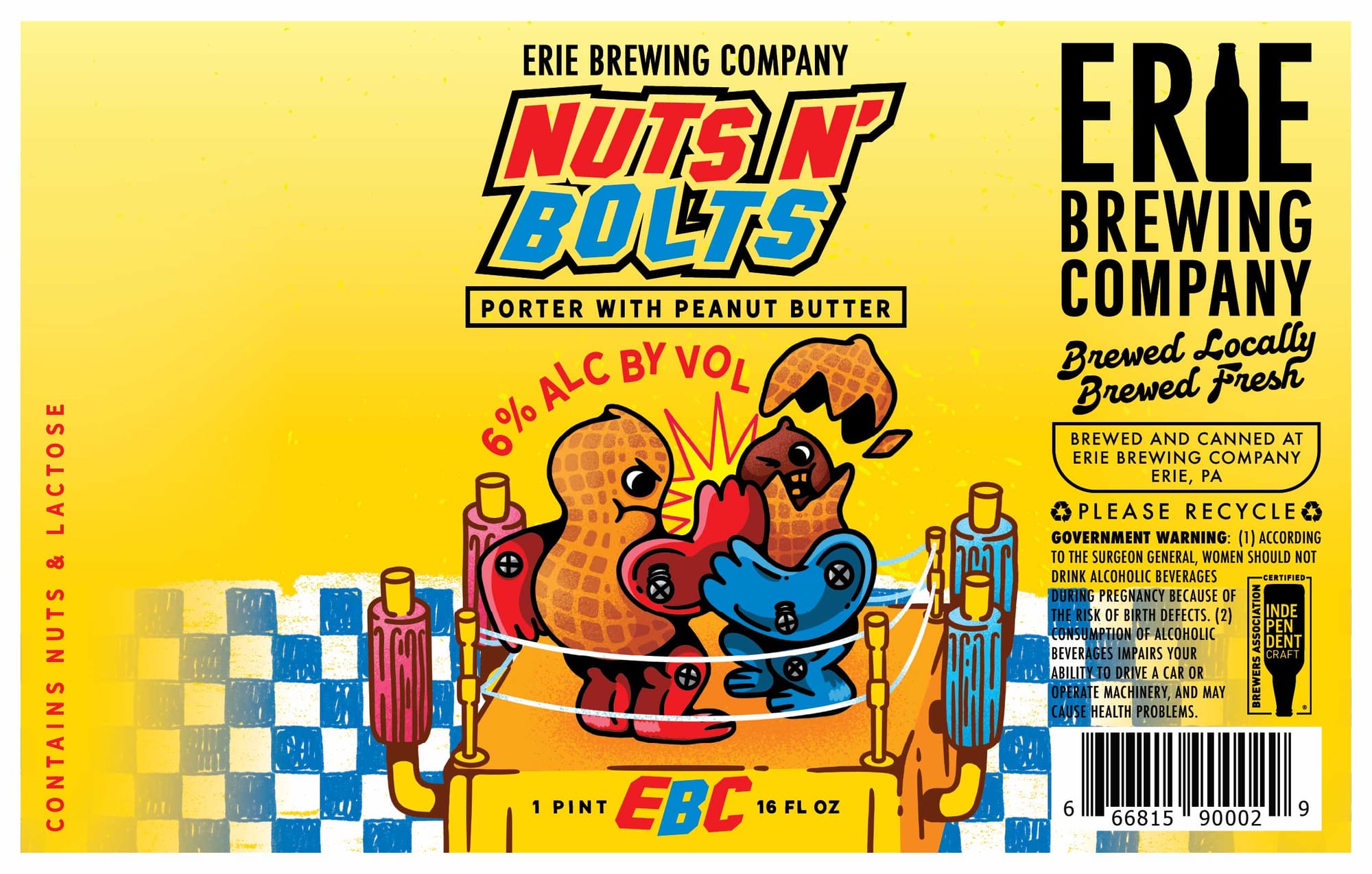 Nuts ‘N’ Bolts by Erie Brewing Company - beer label