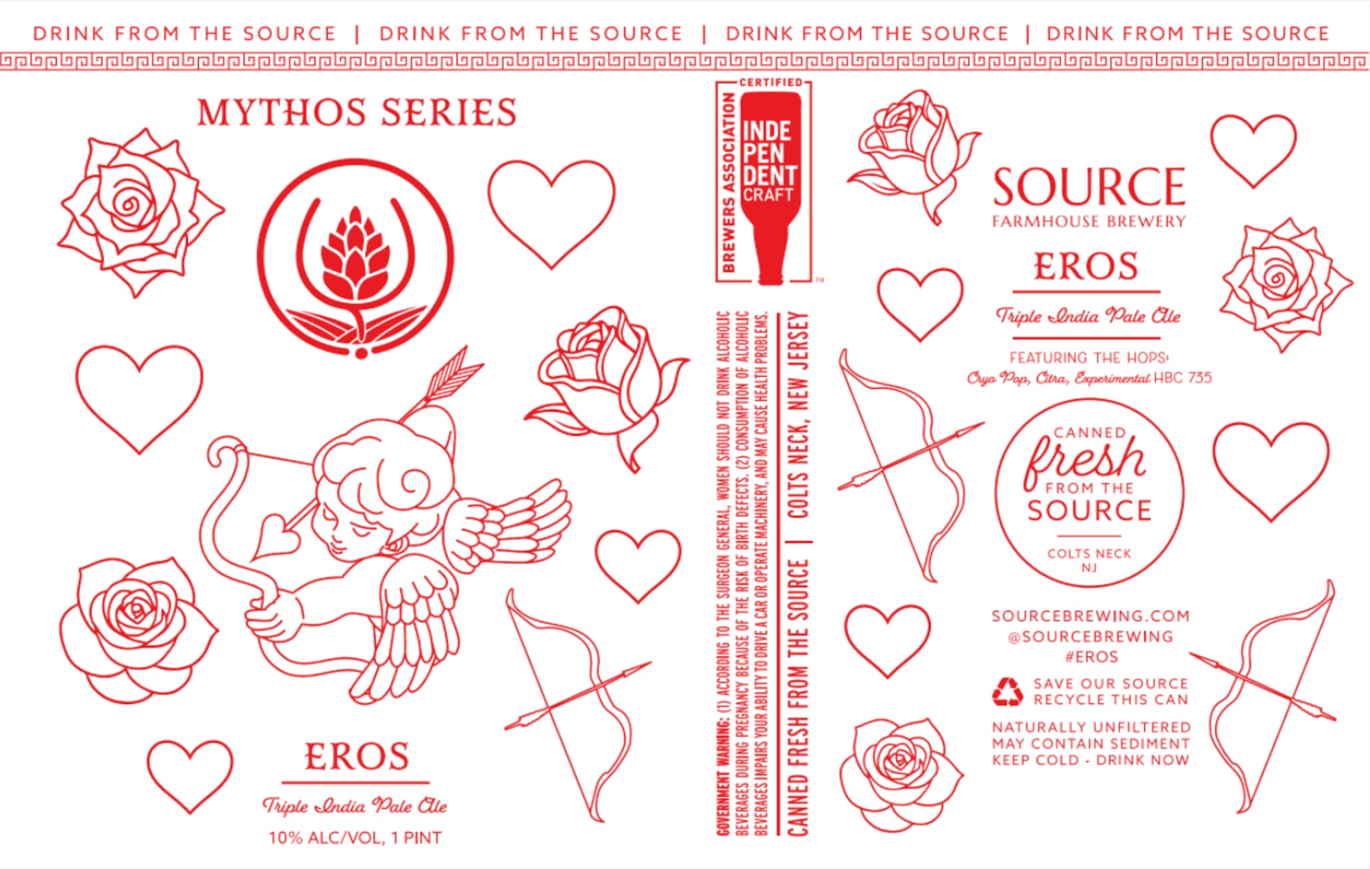Eros by Source Farmhouse Brewery - beer label