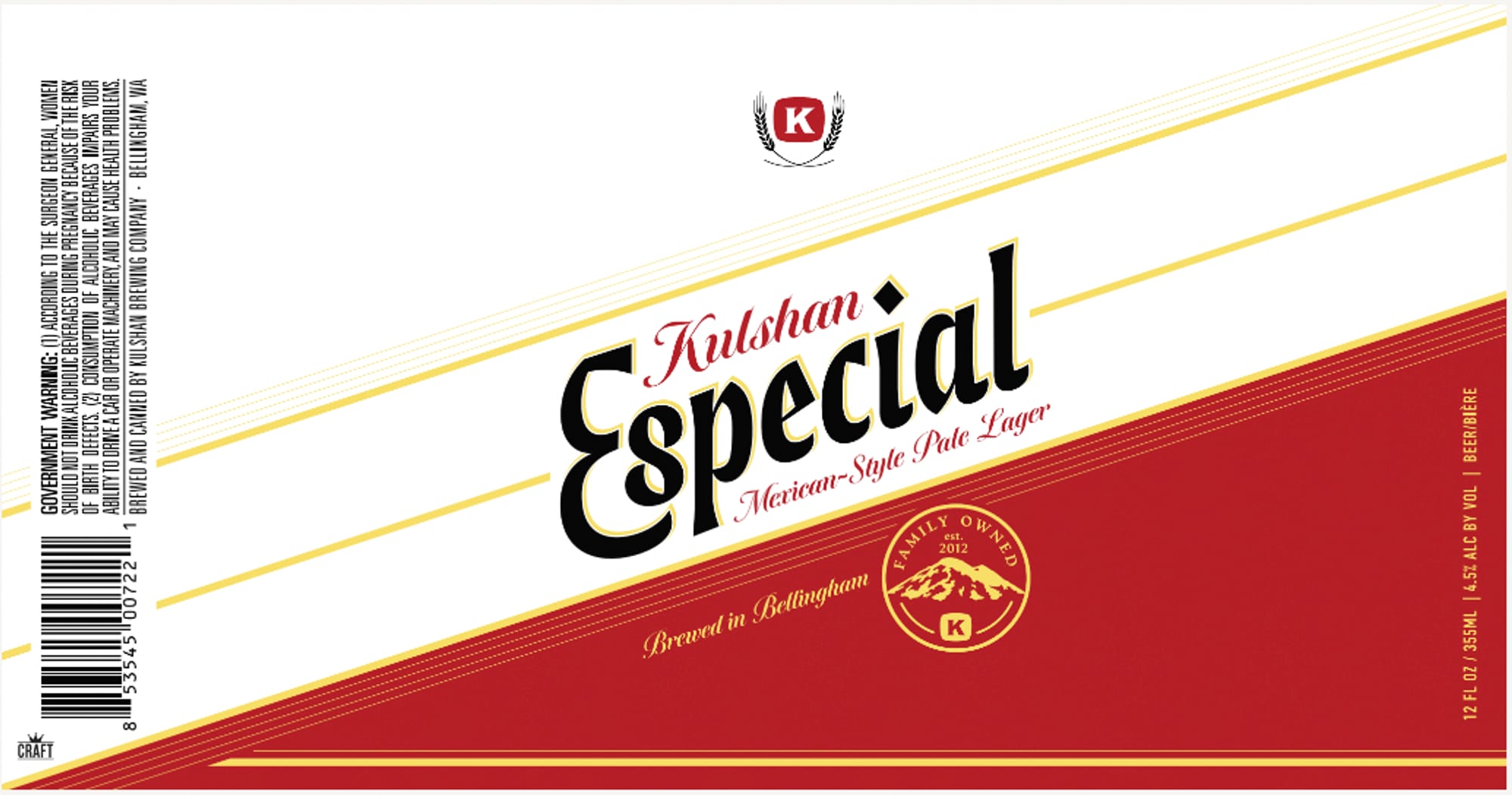 Especial by Kulshan Brewing Company - beer label