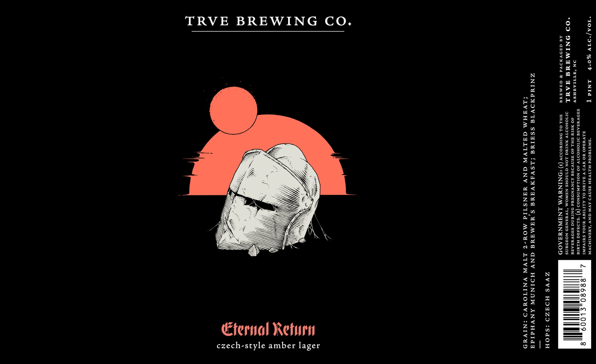 Eternal Return by Trve Brewing Co. - beer label