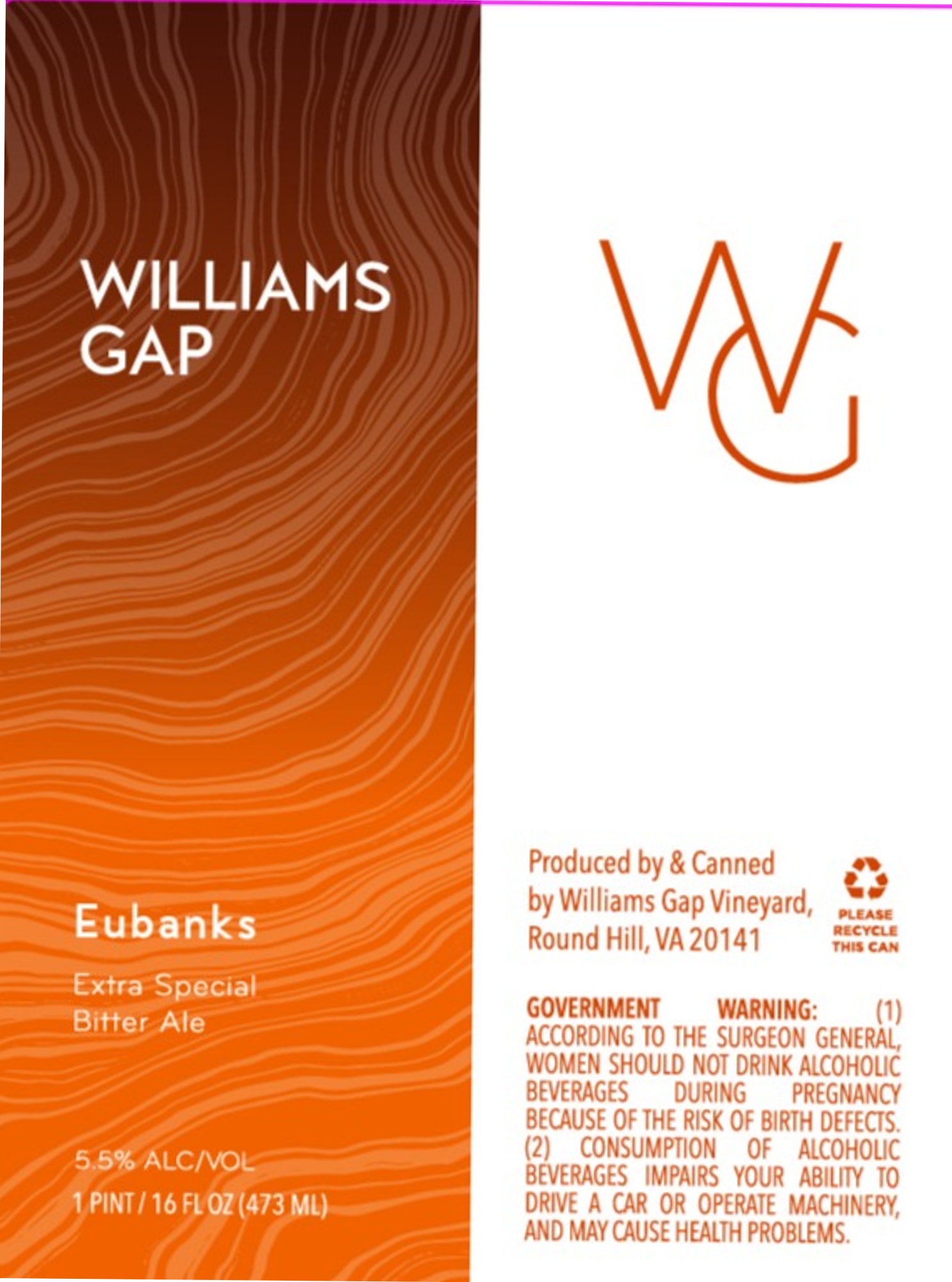 Eubanks by Williams Gap - beer label