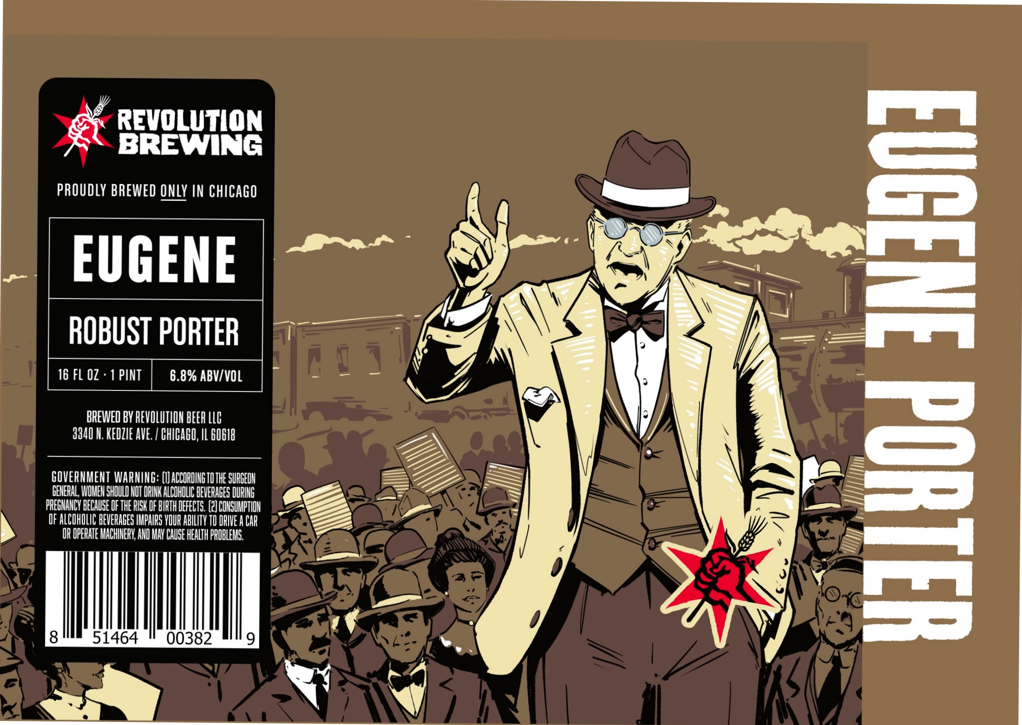 Eugene Porter by Revolution Brewing - beer label
