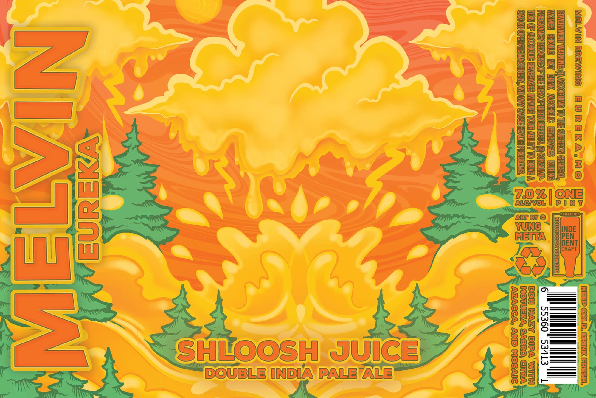 Shloosh Juice by Eureka! - beer label