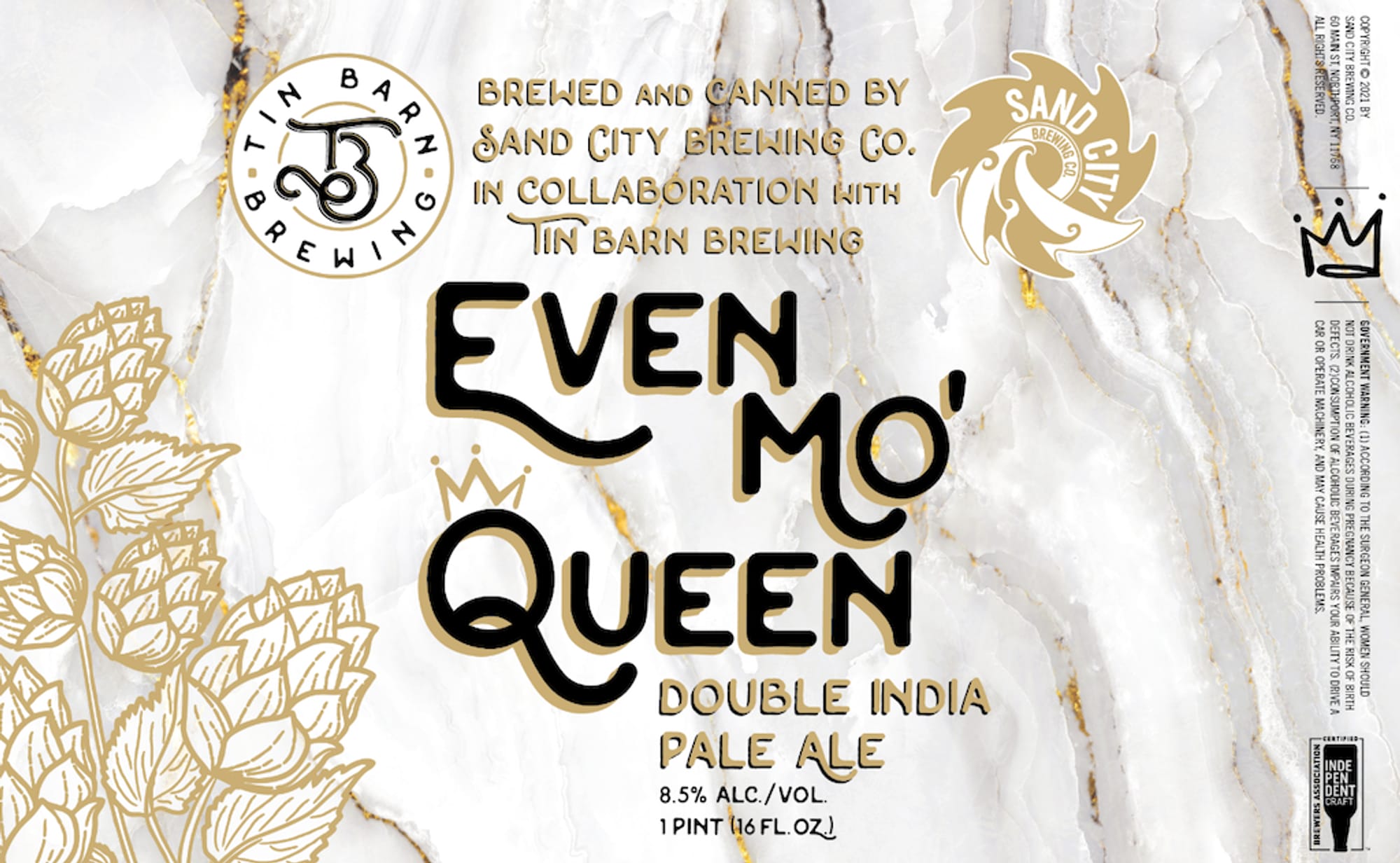 Even Mo’ Queen by Sand City Brewing - beer label