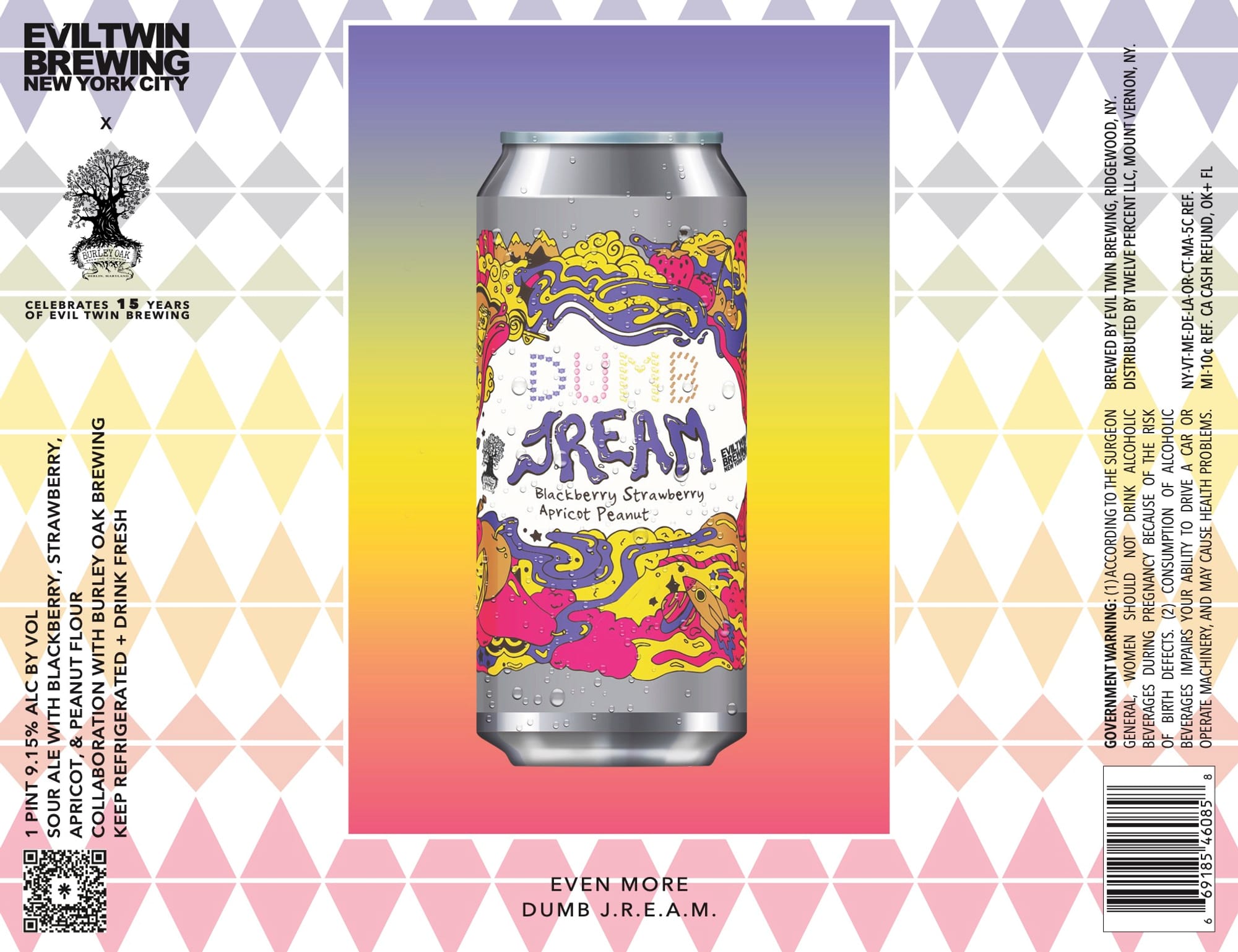 Even More Dumb J.R.E.A.M. by Evil Twin Brewing - beer label