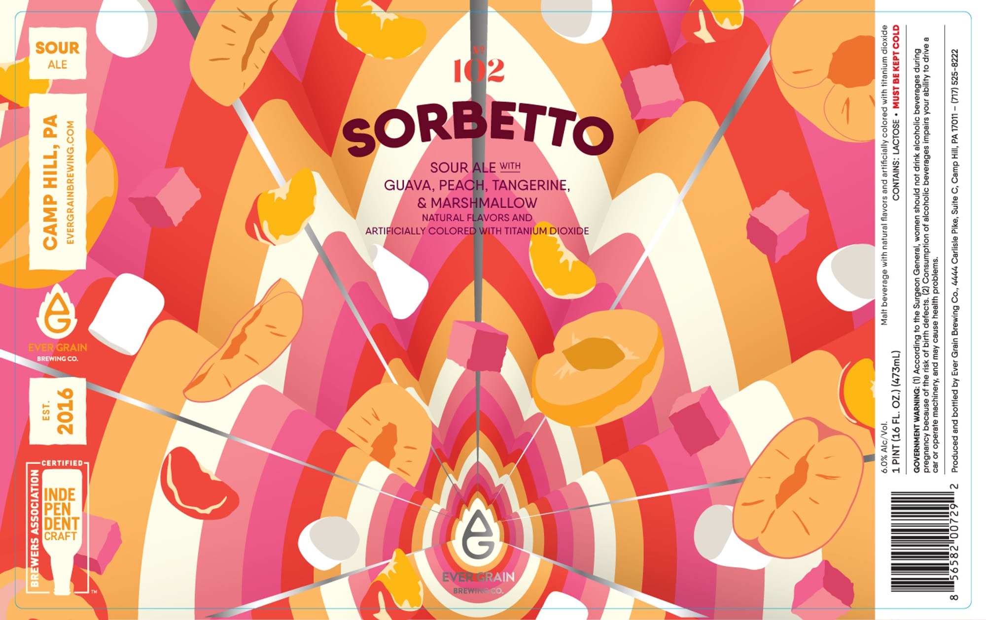 Sorbetto by Ever Grain Brewing - beer label