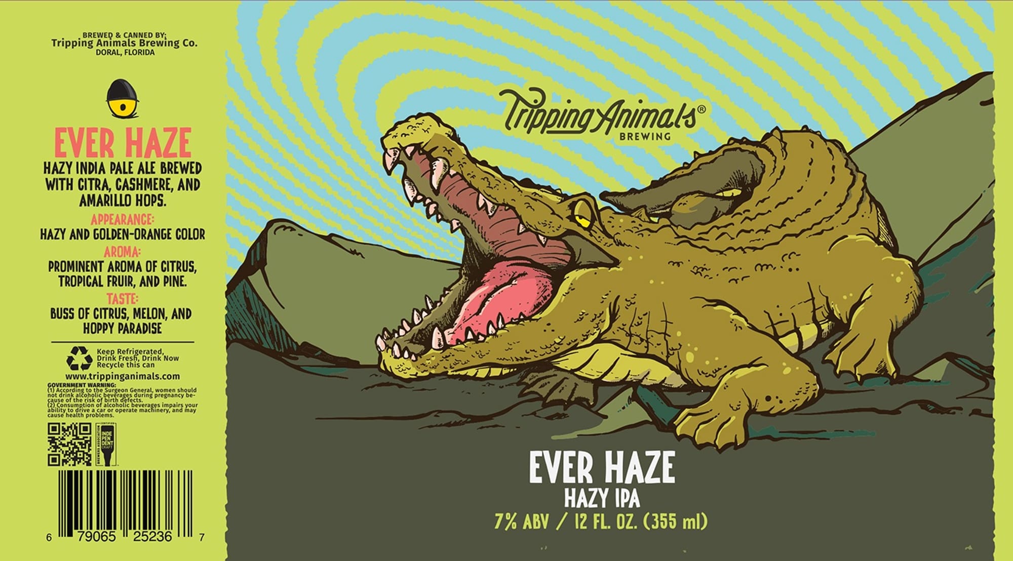 Ever Haze by Tripping Animals Brewing - beer label