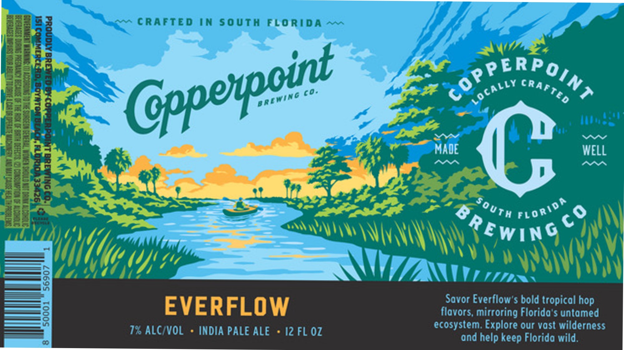 Everflow by Copperpoint Brewing Co. - beer label