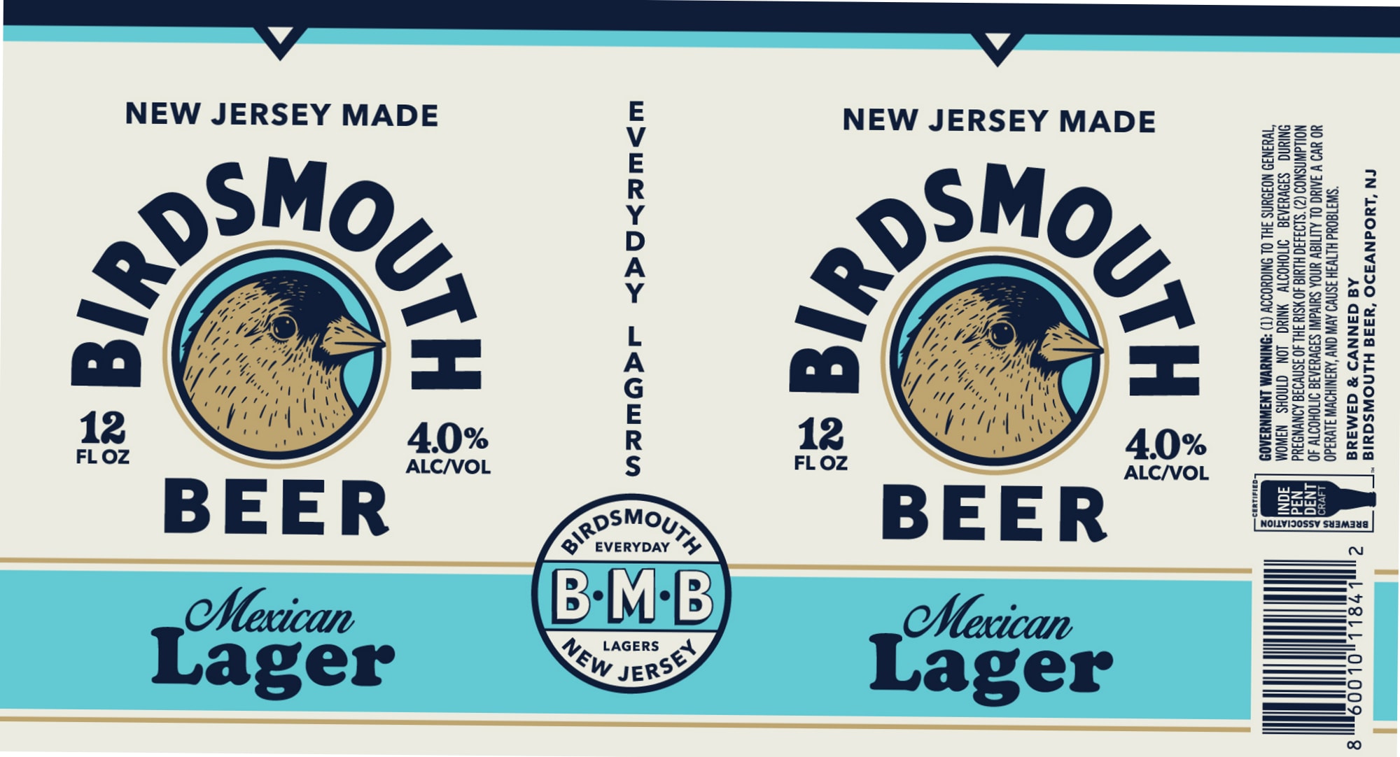 Everyday Lager by Birdsmouth - beer label