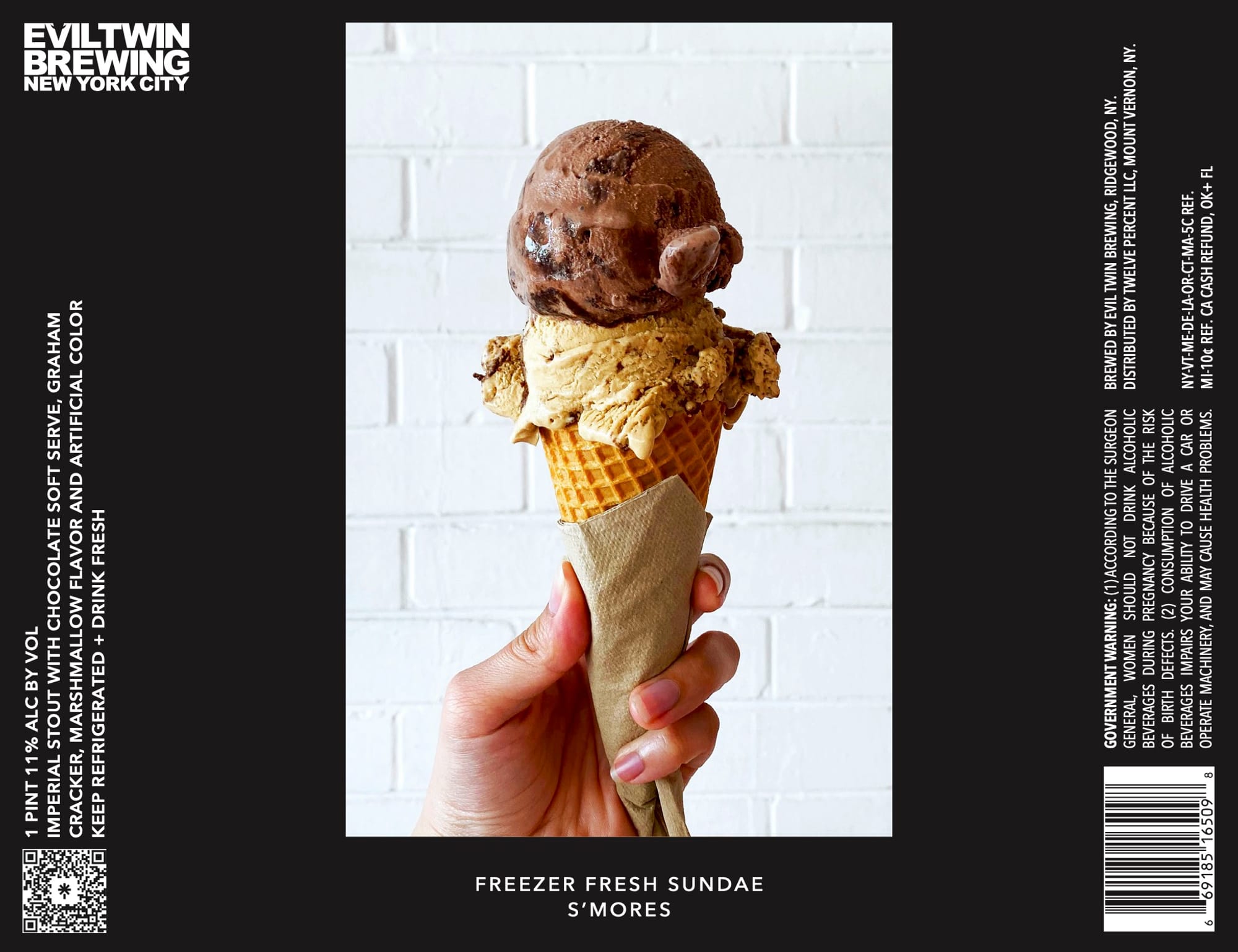 Freezer Fresh Sundae by Evil Twin Brewing - beer label