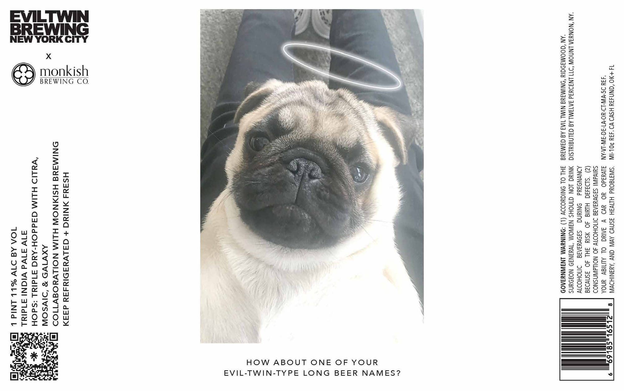 How About One of Your Evil-Twin-Type Long Names by Evil Twin Brewing - beer label