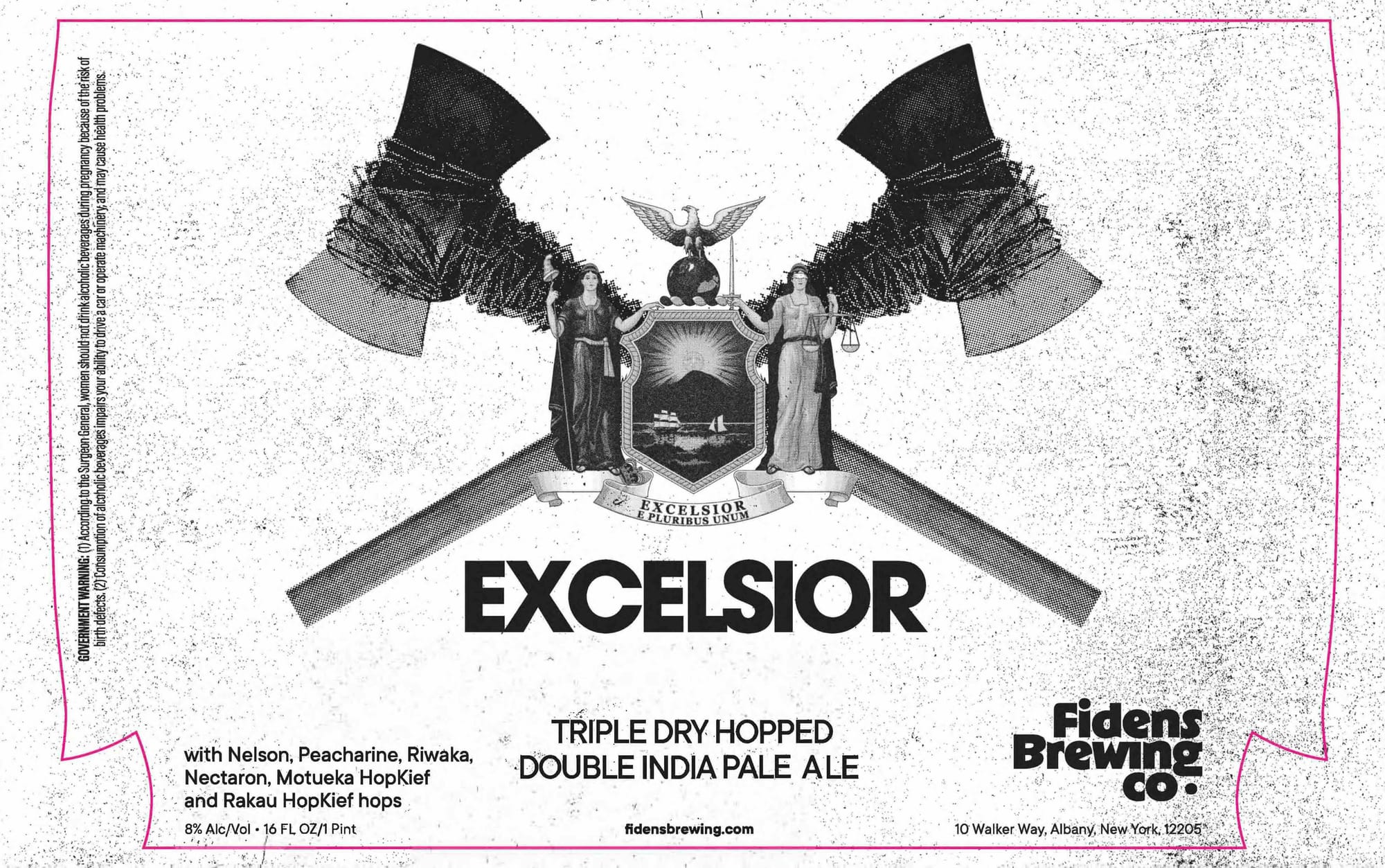 Excelsior by Fidens Brewing Co. - beer label