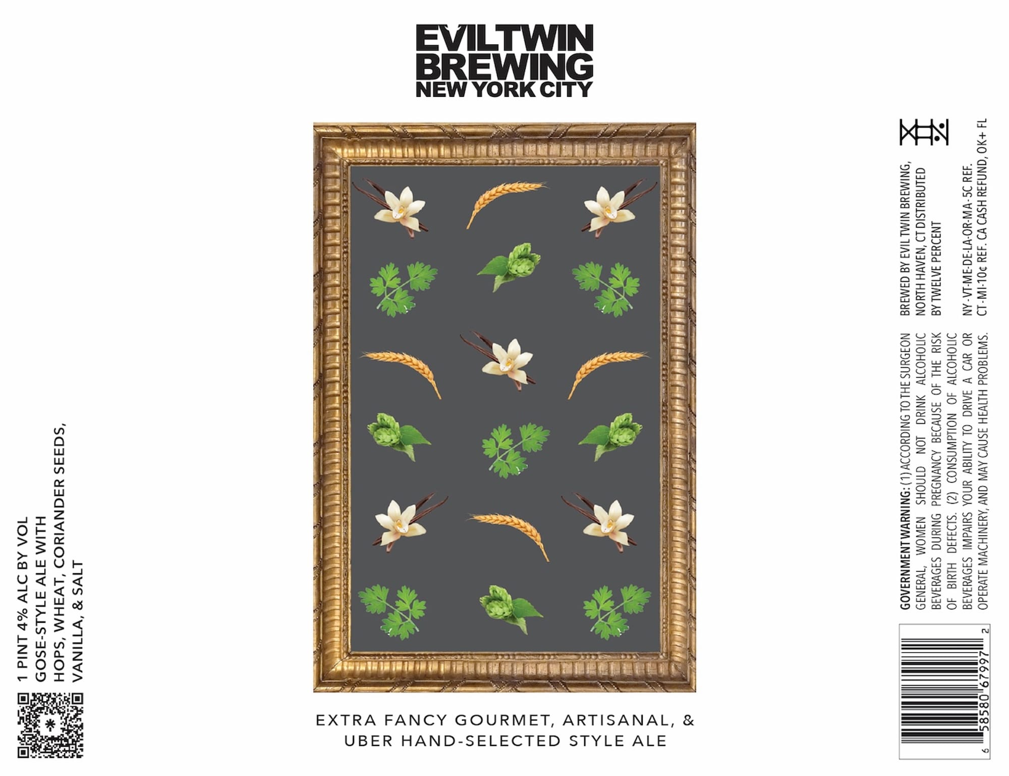 Extra Fancy Gourmet by Evil Twin Brewing - beer label