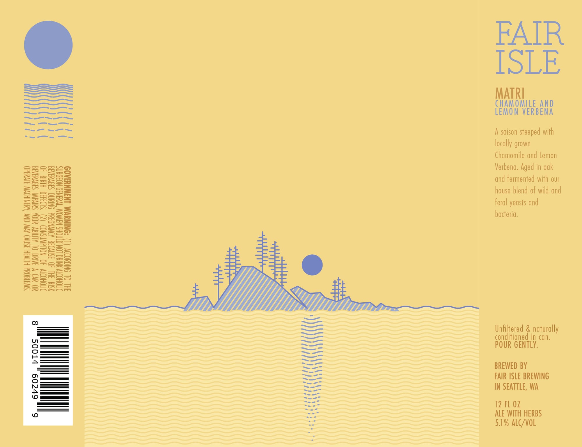 Matri by Fair Isle Brewing - beer label