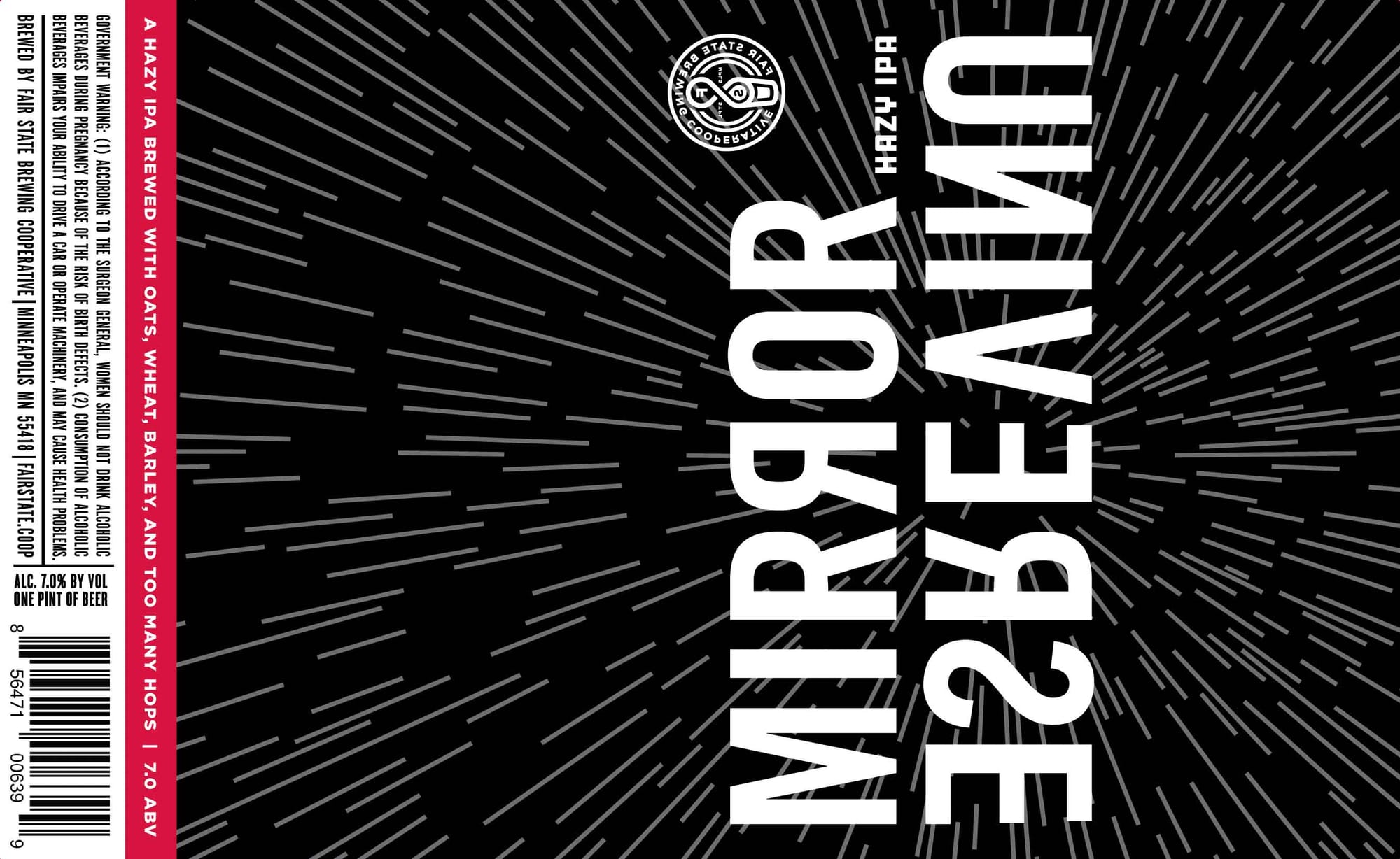Mirror Image by Fair State Brewing Cooperative - beer label
