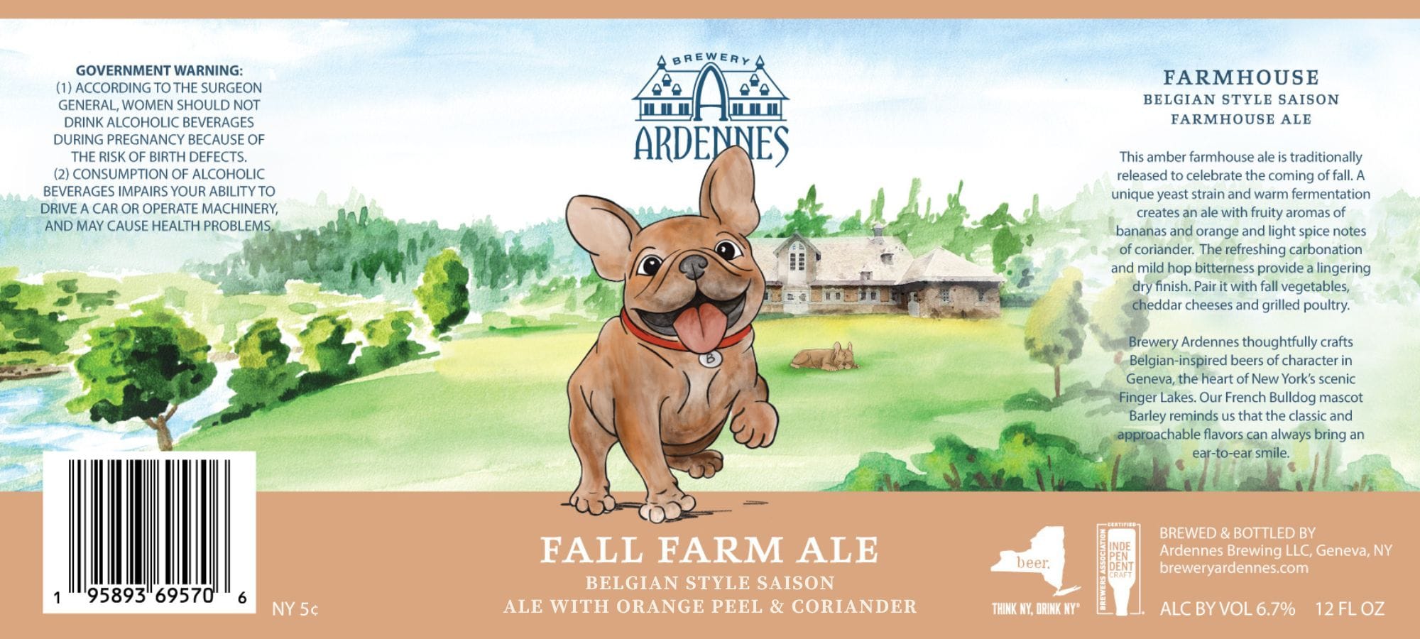 Fall Farm Ale by Ardennes Brewing LLC - beer label