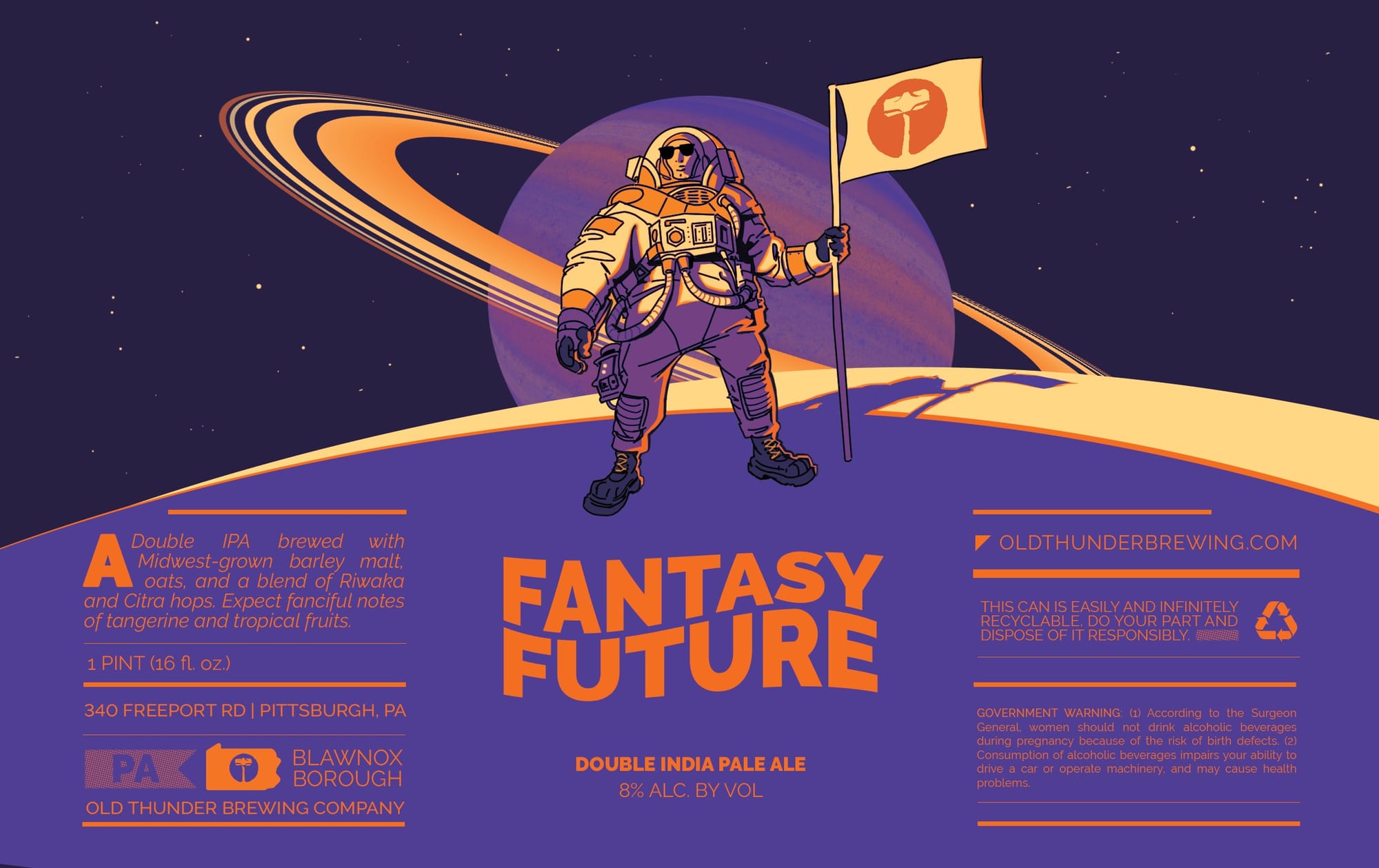 Fantasy Future by Old Thunder Brewing Company - beer label
