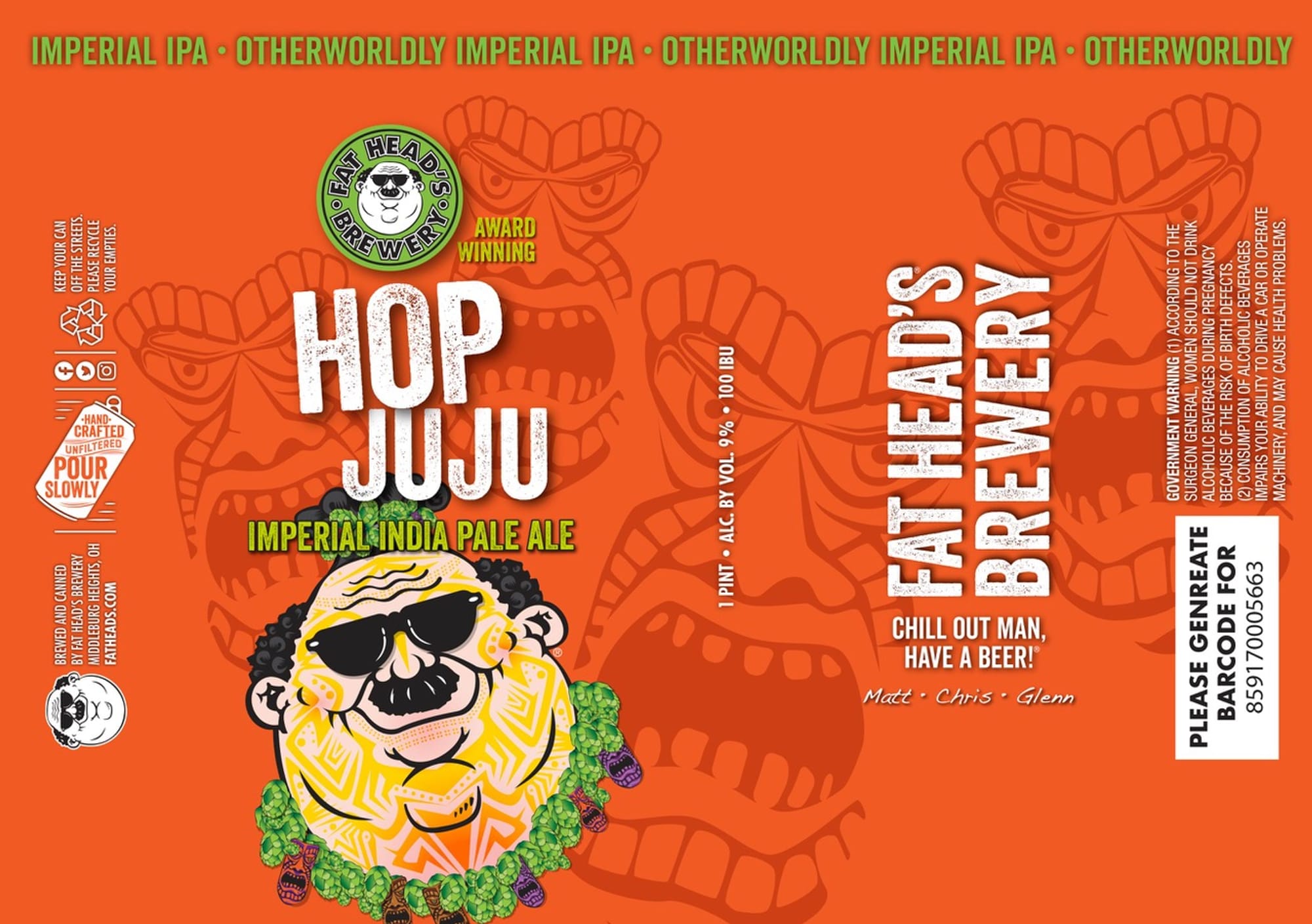 Hop Juju by Fat Head’s Brewery - beer label