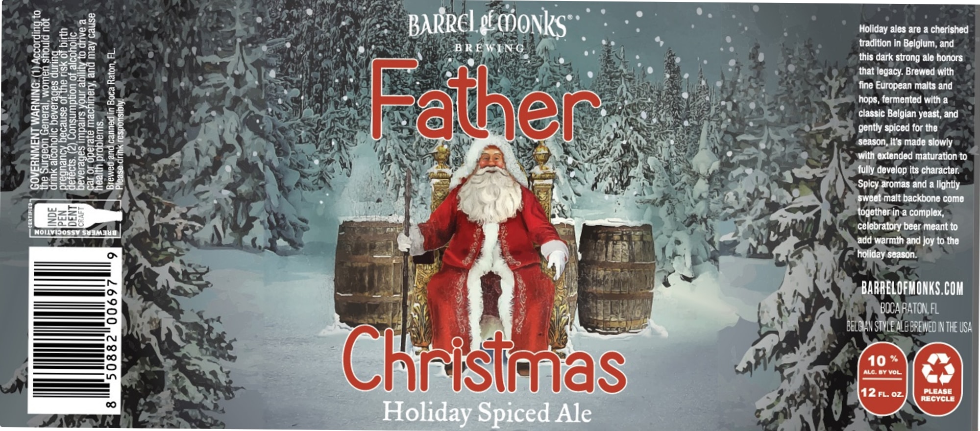 Father Christmas by Barrel of Monks Brewing - beer label