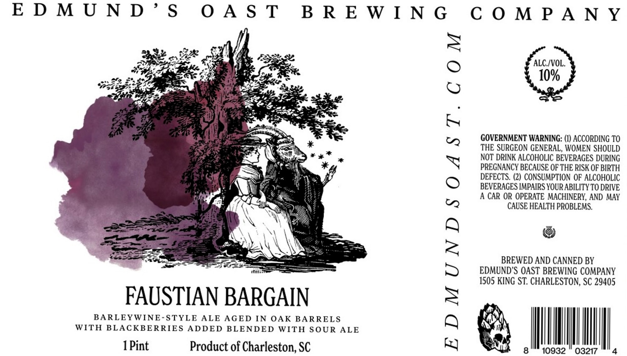 Faustian Bargain by Edmund’s Oast Brewing Company - beer label
