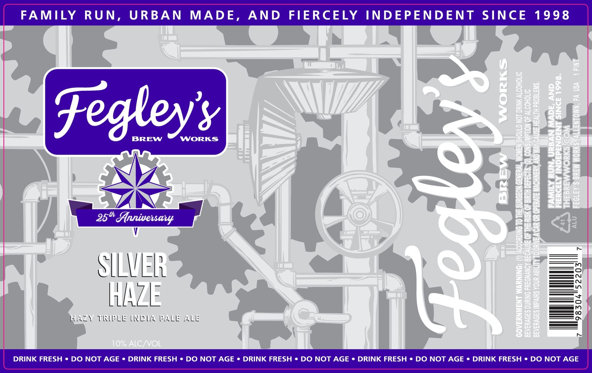 Silver by Feigley’s Brew Works - beer label