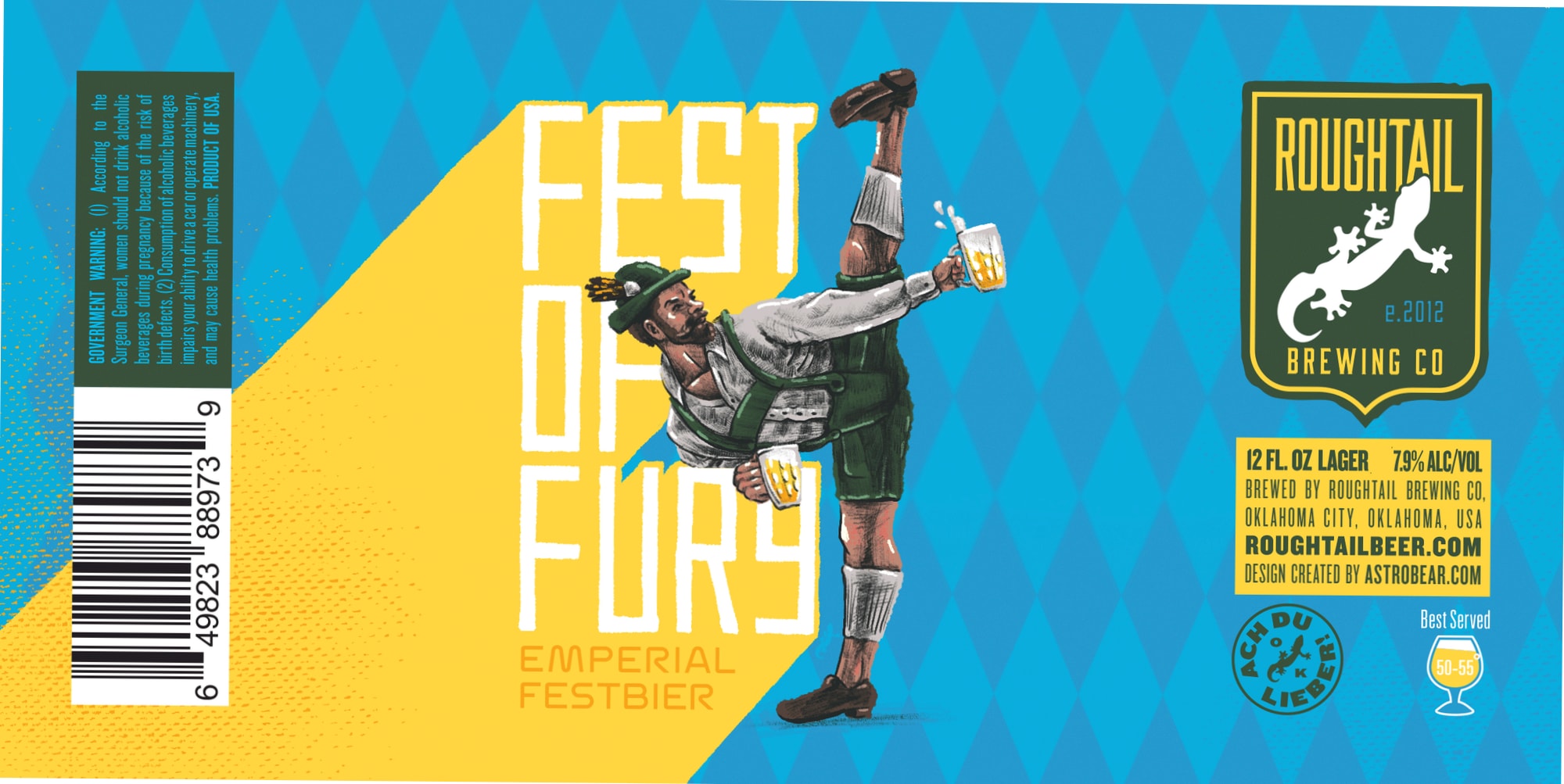Fest of Furry by RoughTail Brewing Co. - beer label