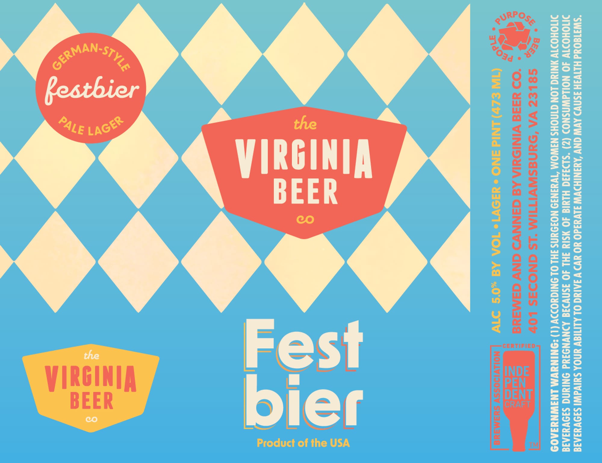 Festbier by The Virginia Beer Co. - beer label