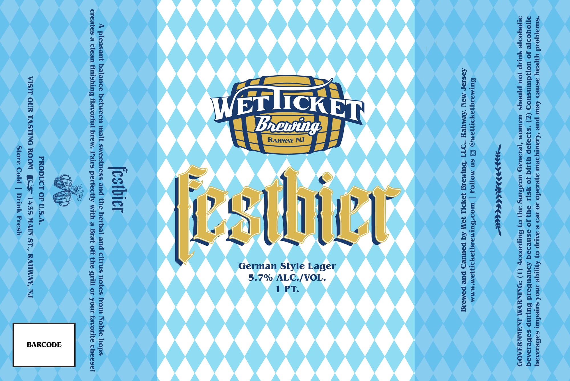 Festbier by Wet Ticket Brewing - beer label
