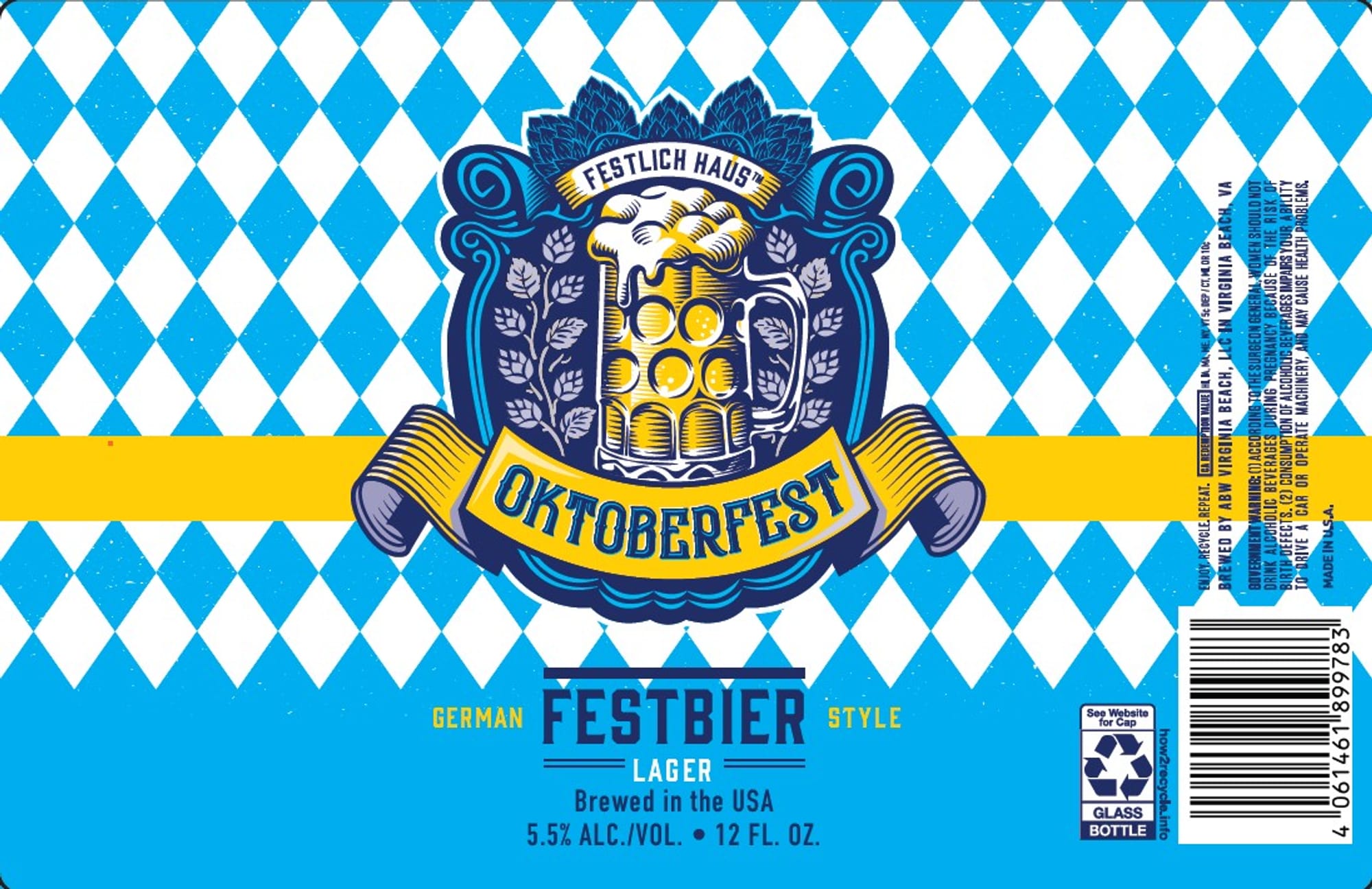 Festlich Haus Oktoberfest by Smart Homebrew - beer label