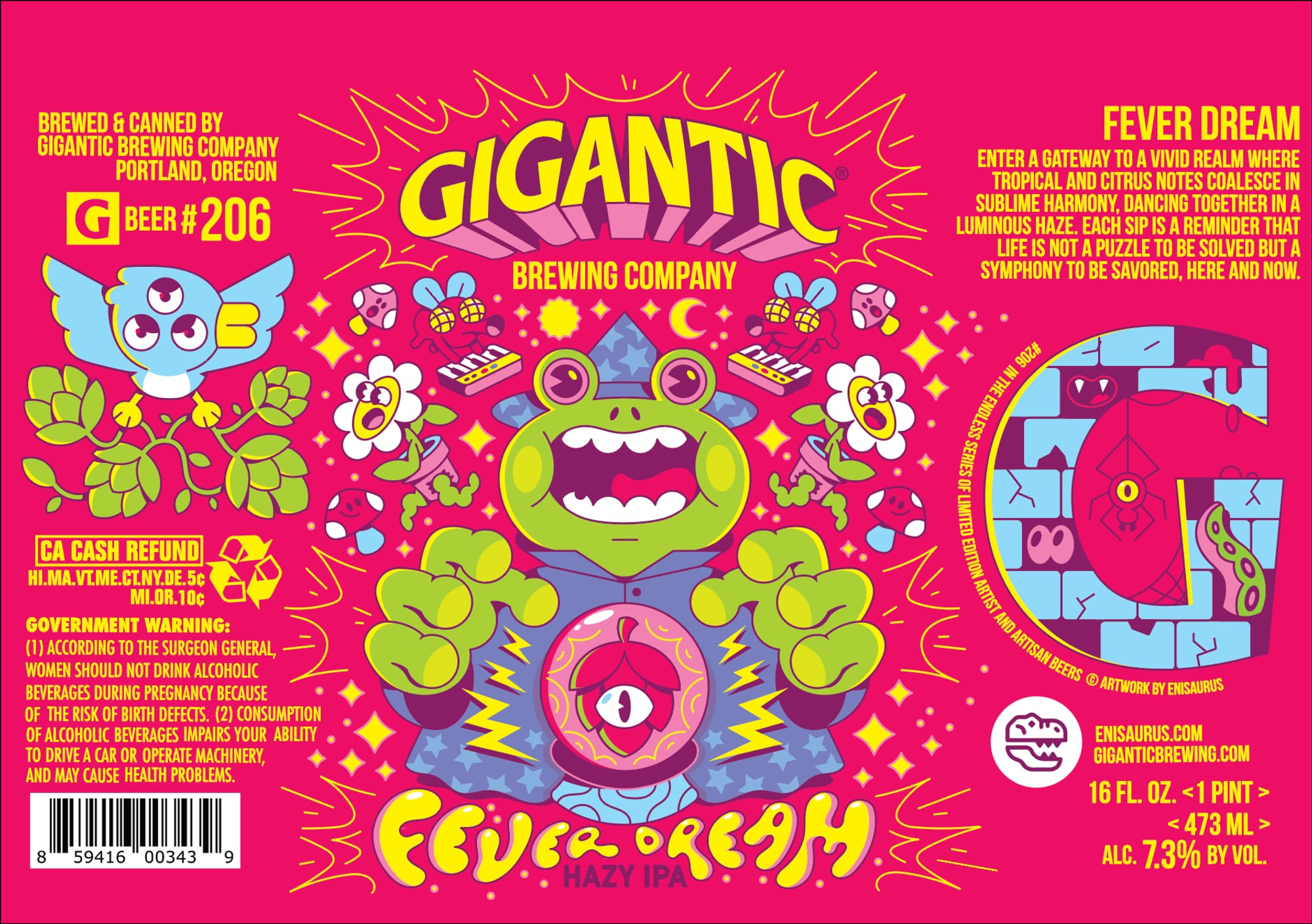 Fever Dream by Gigantic Brewing Company - beer label