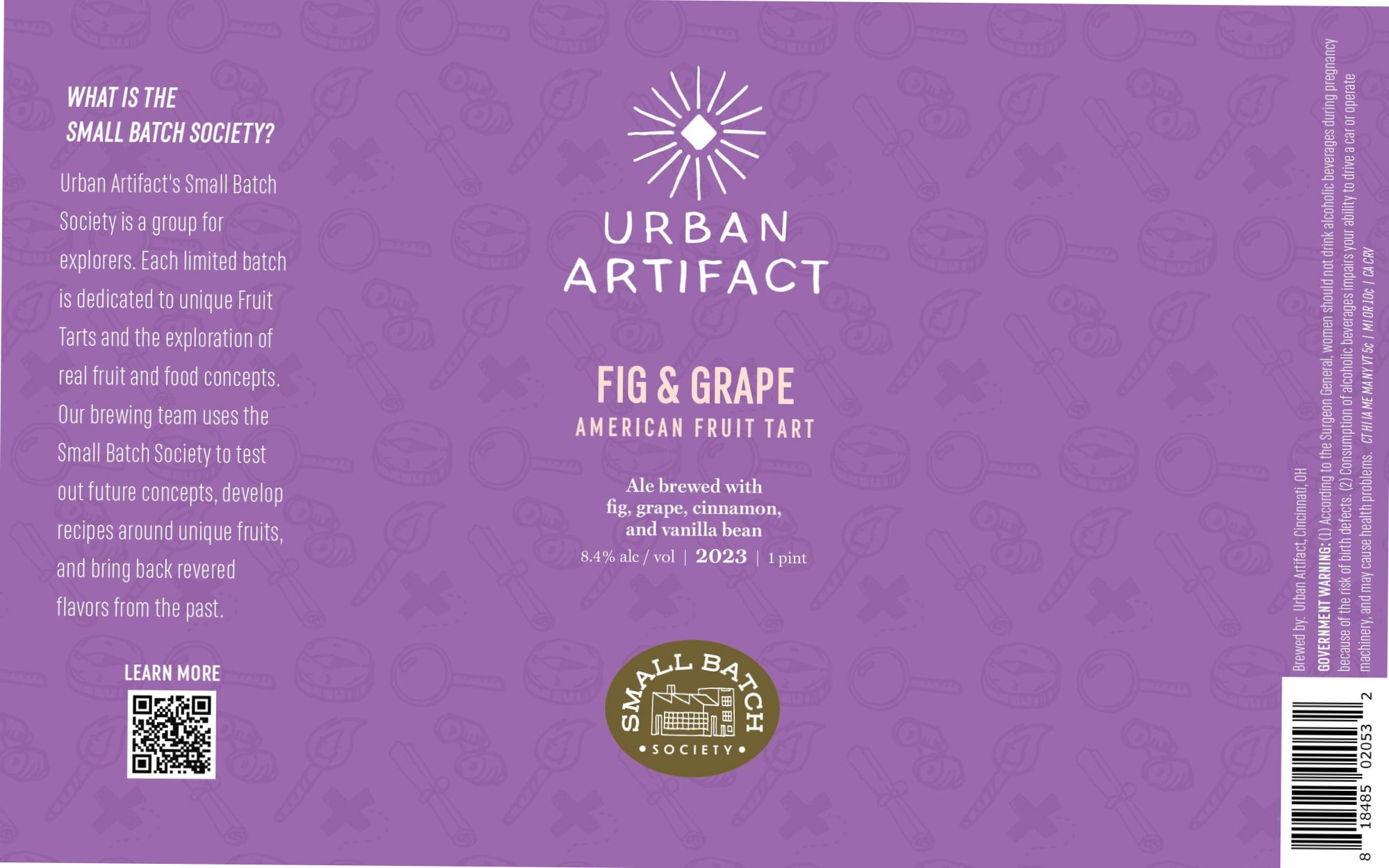 Fig & Grape by Urban Artifact - beer label