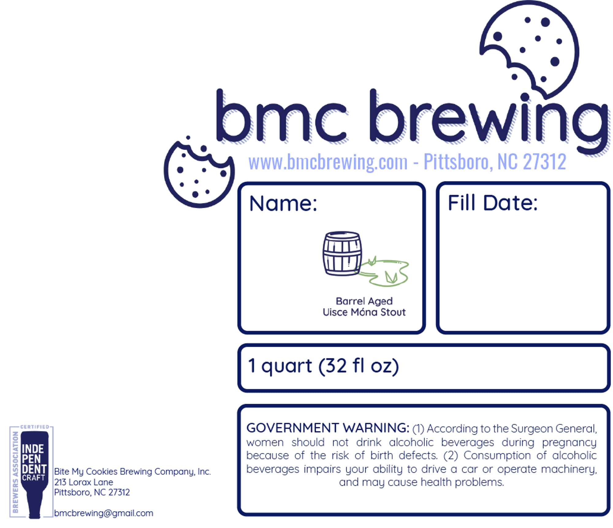 Fill Date by BMC Brewing - beer label