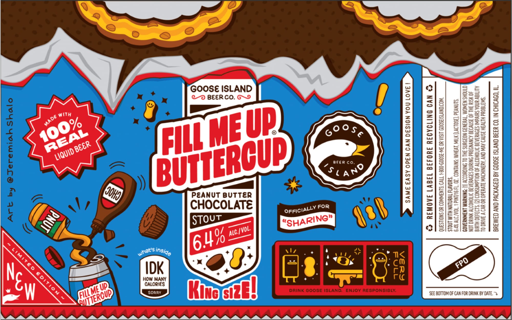 Fill Me Up Buttercup by Goose Island Beer Co. - beer label