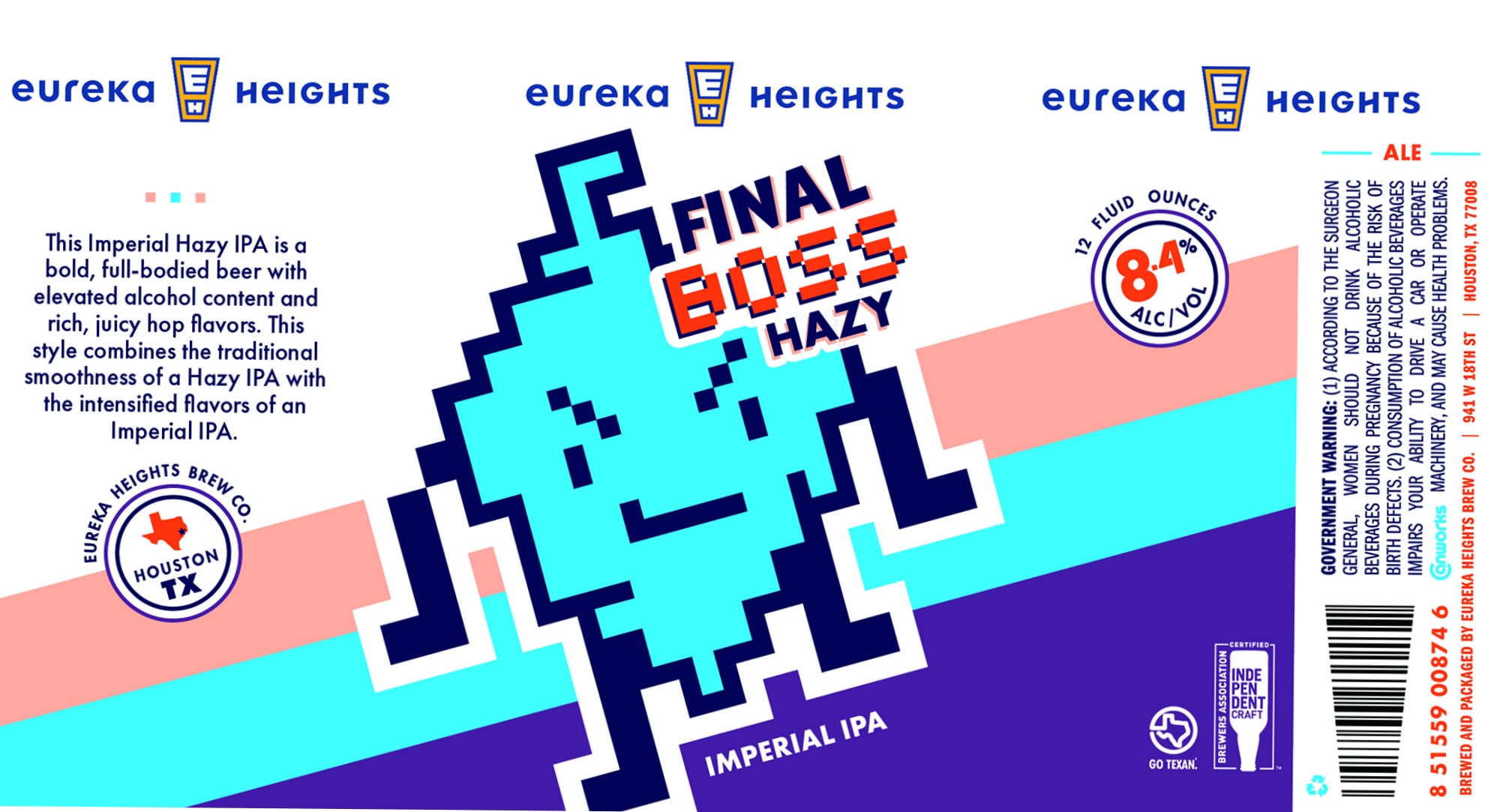 Final Boss by Eureka Heights Brew Co. - beer label