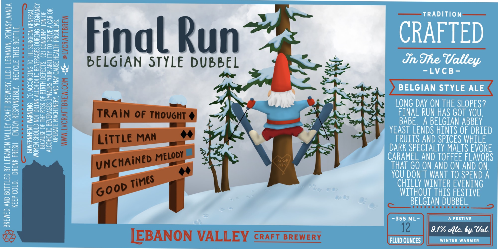 Final Run by Lebanon Valley Craft Brewery - beer label