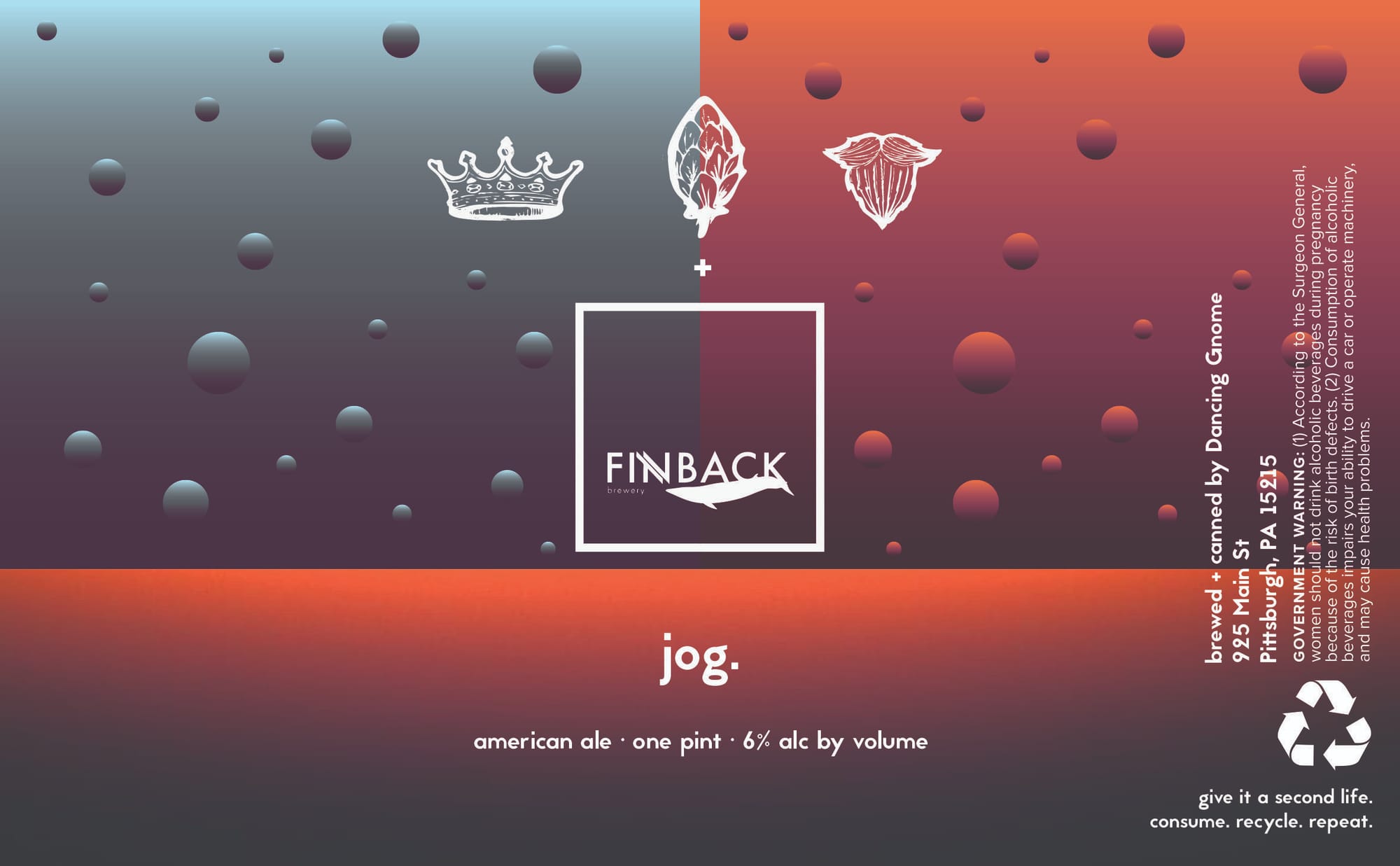 jog. by Finback Brewery - beer label