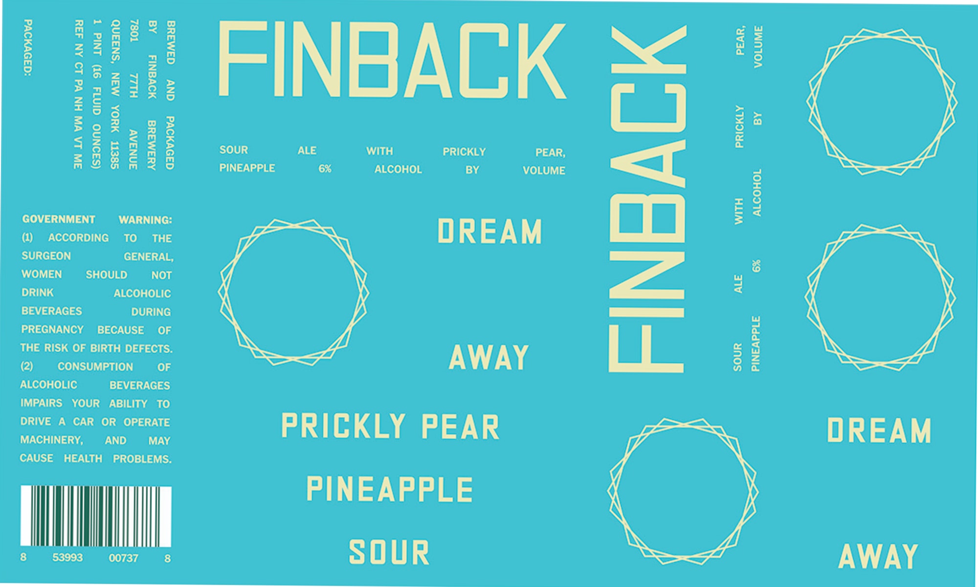 Dream Away by Finback Brewery - beer label