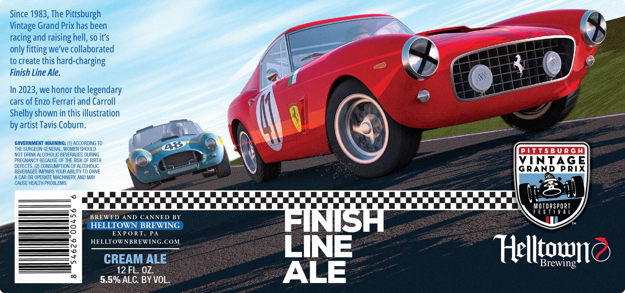Finish Line Ale by Helltown Brewing - beer label