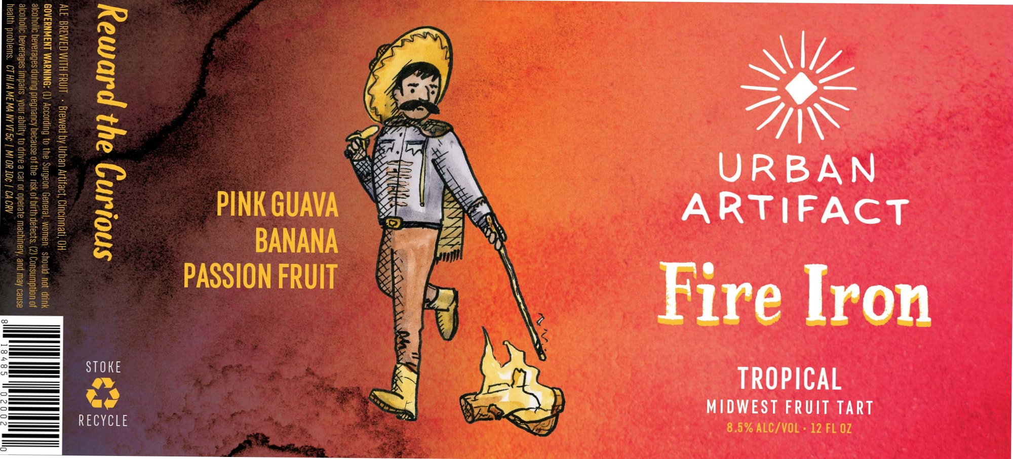 Fire Iron by Urban Artifact - beer label