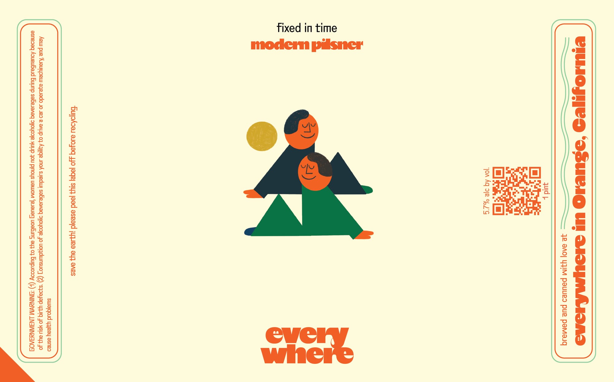 fixed in time by Everywhere Brewing - beer label