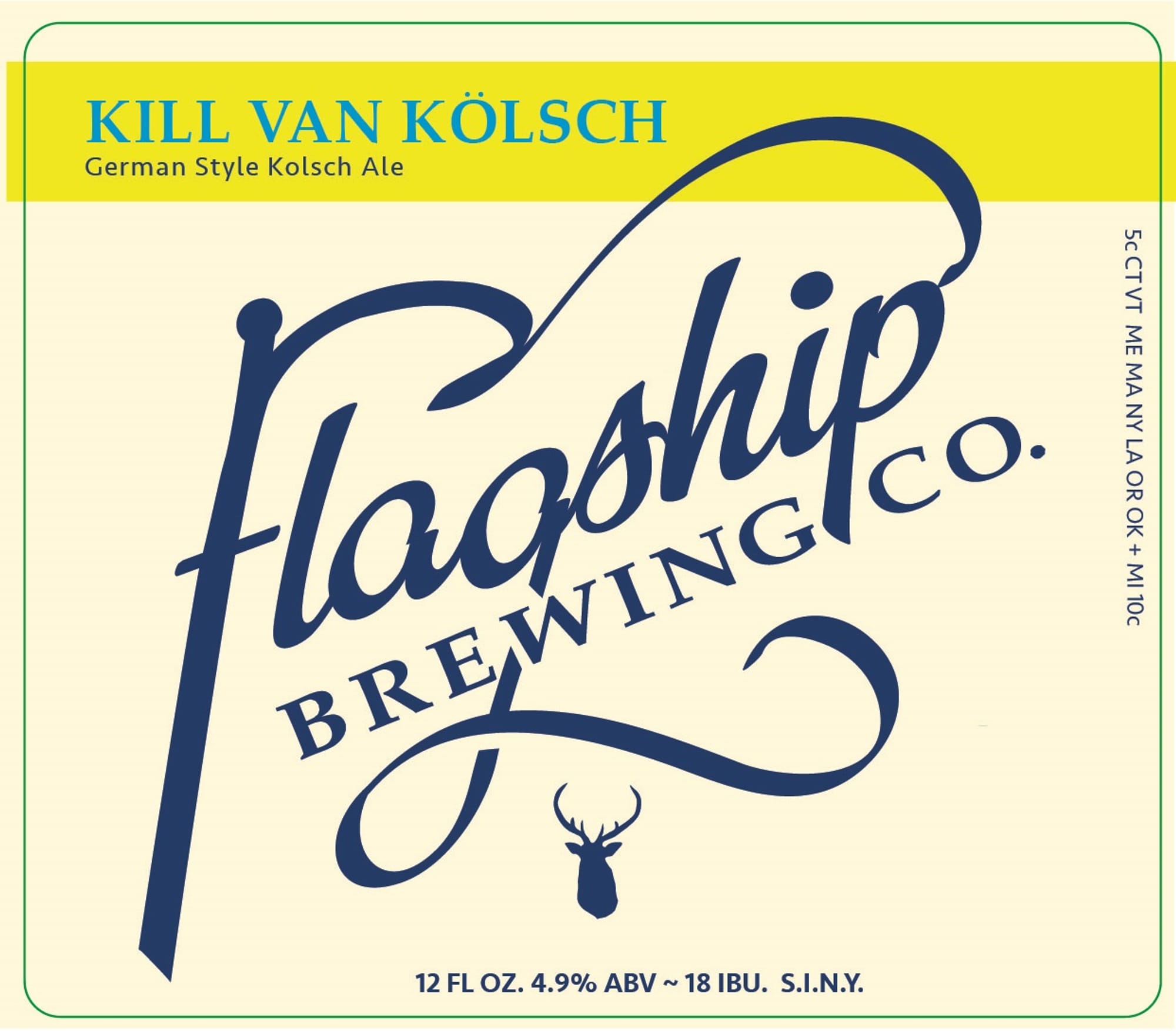 Kill Van Kölsch by Flagship Brewing Co. - beer label