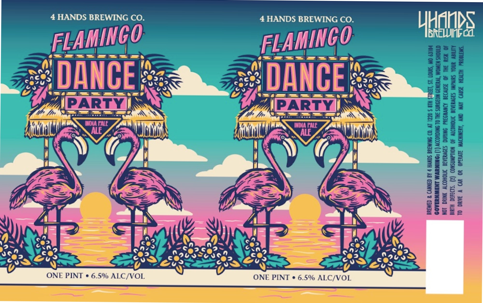 Flamingo Dance by 4 Hands Brewing Co. - beer label