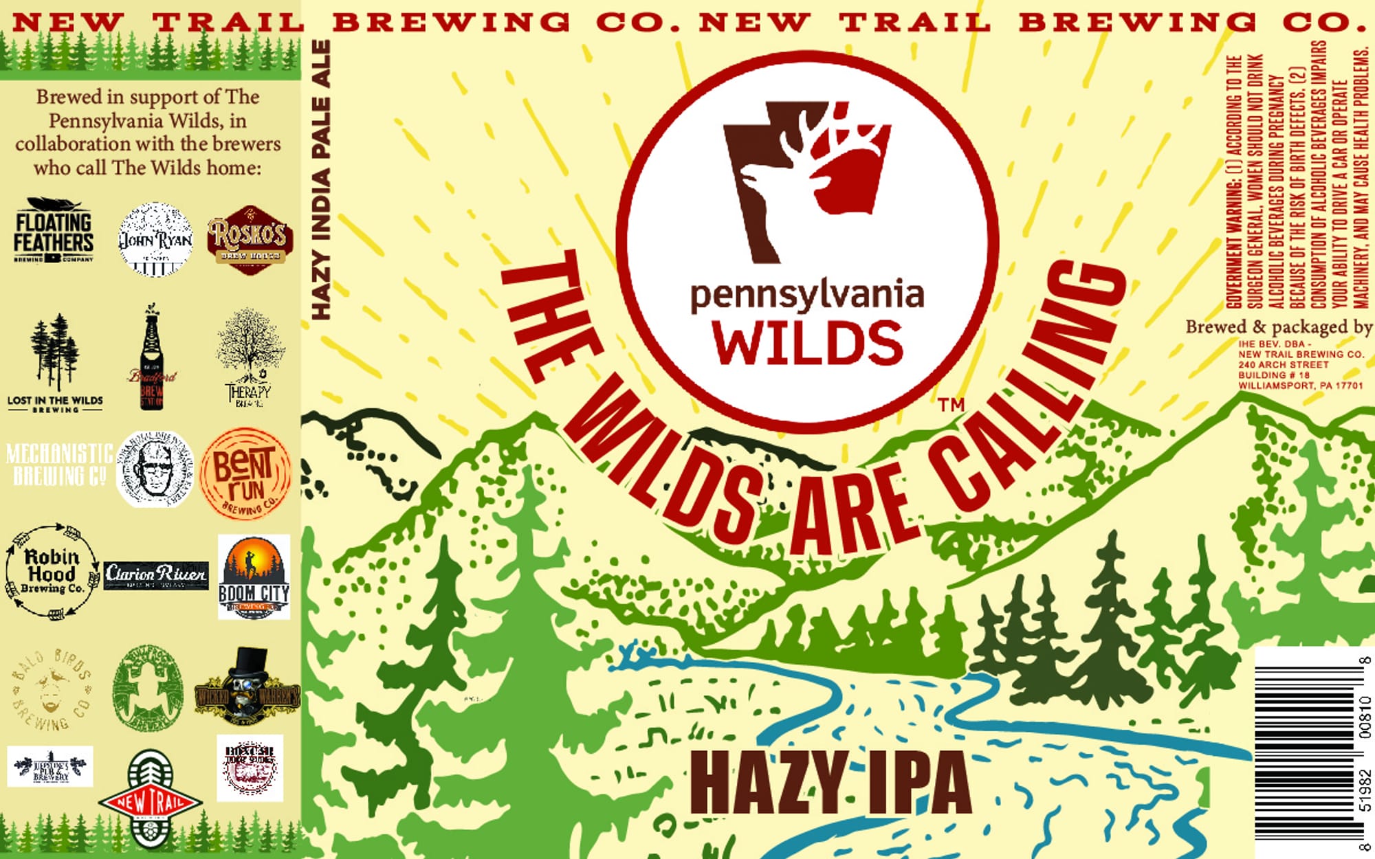 Floating Feathers by New Trail Brewing Co. - beer label