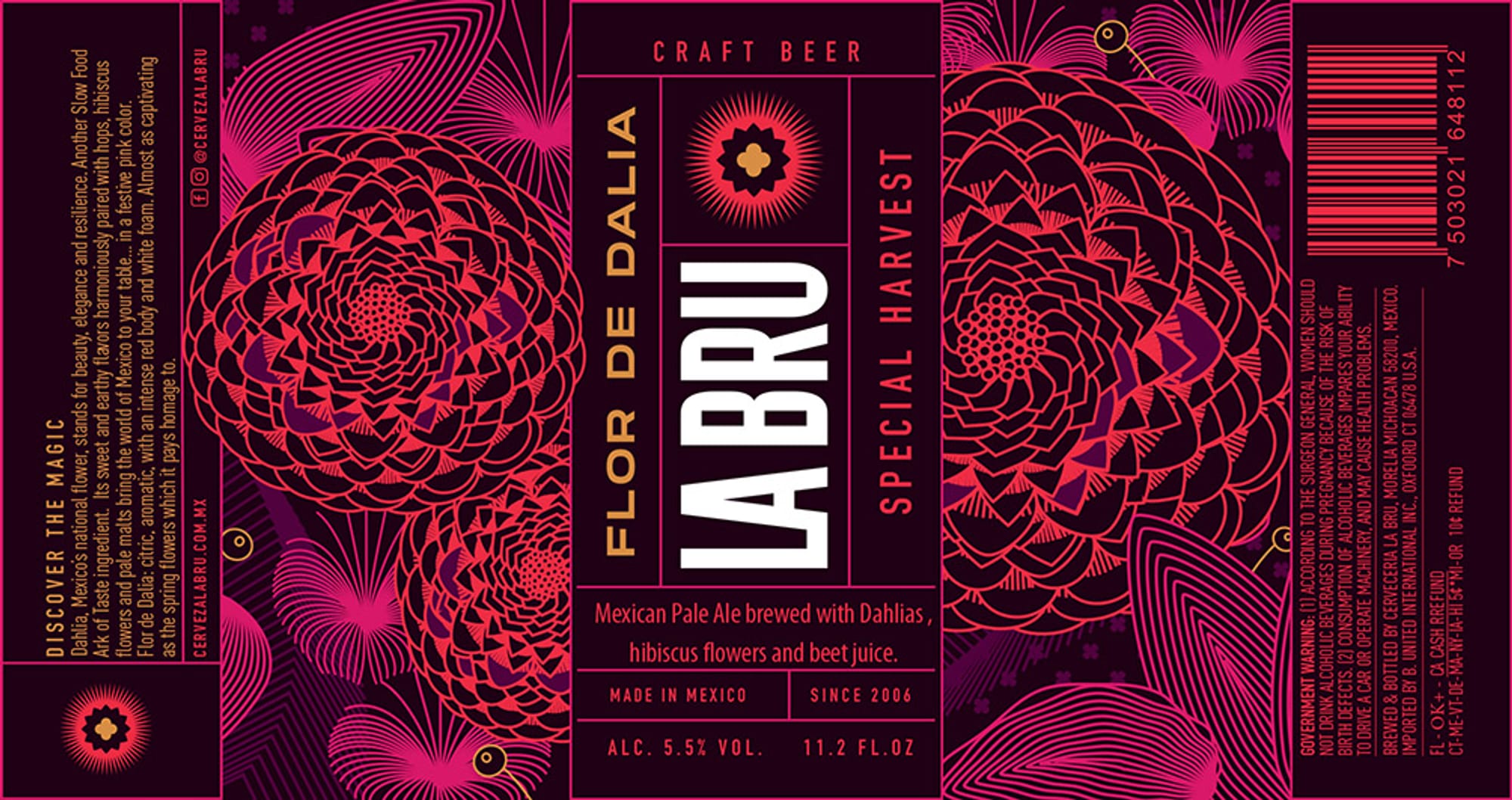 Flor de Bru by Cerveza Labru - beer label