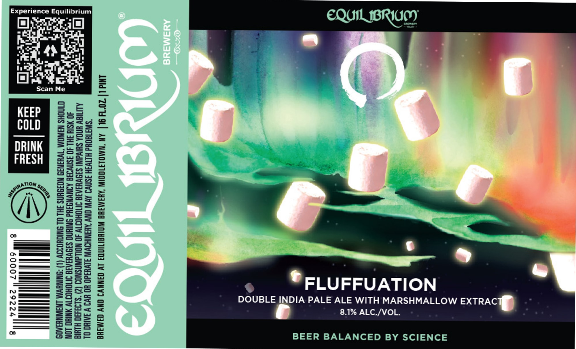 Fluffuation by Equilibrium Brewery - beer label
