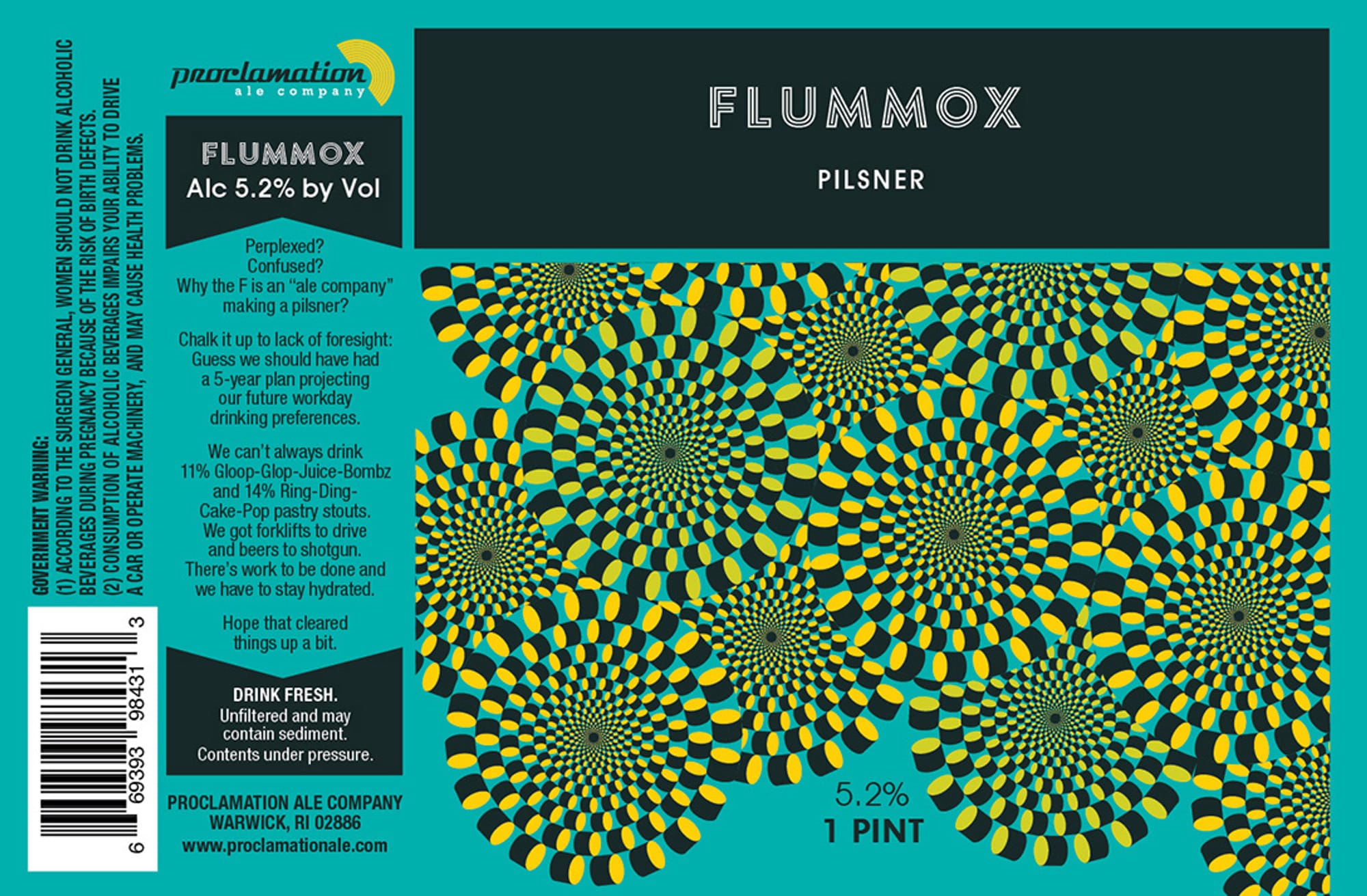 Flummox by Proclamation Ale Company - beer label