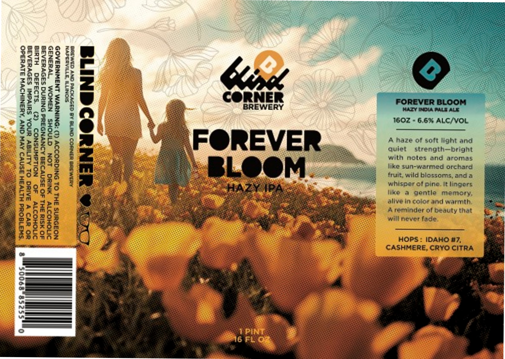 Forever Bloom by Blind Corner Brewery - beer label