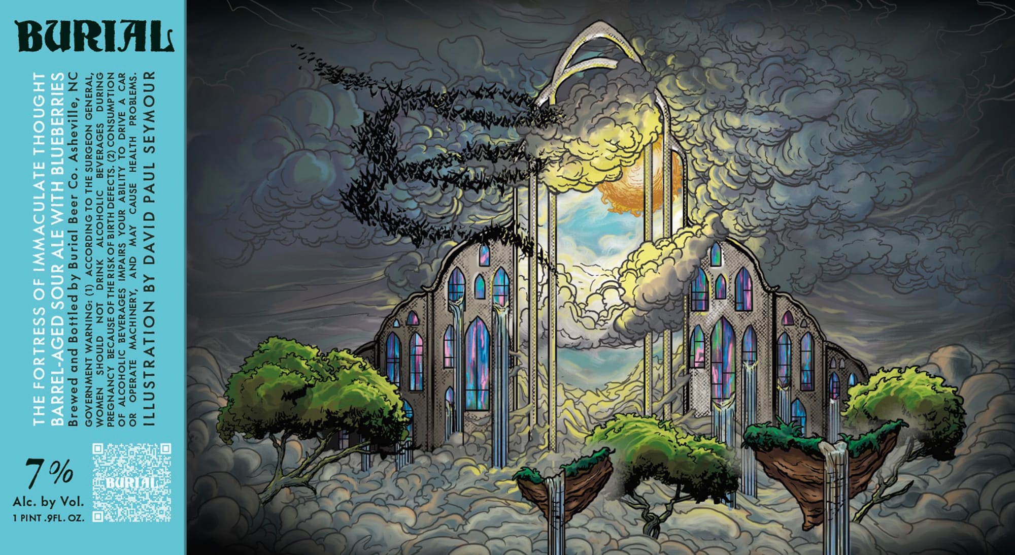 Fortress of Immaculate Thought by Burial Beer Co. - beer label