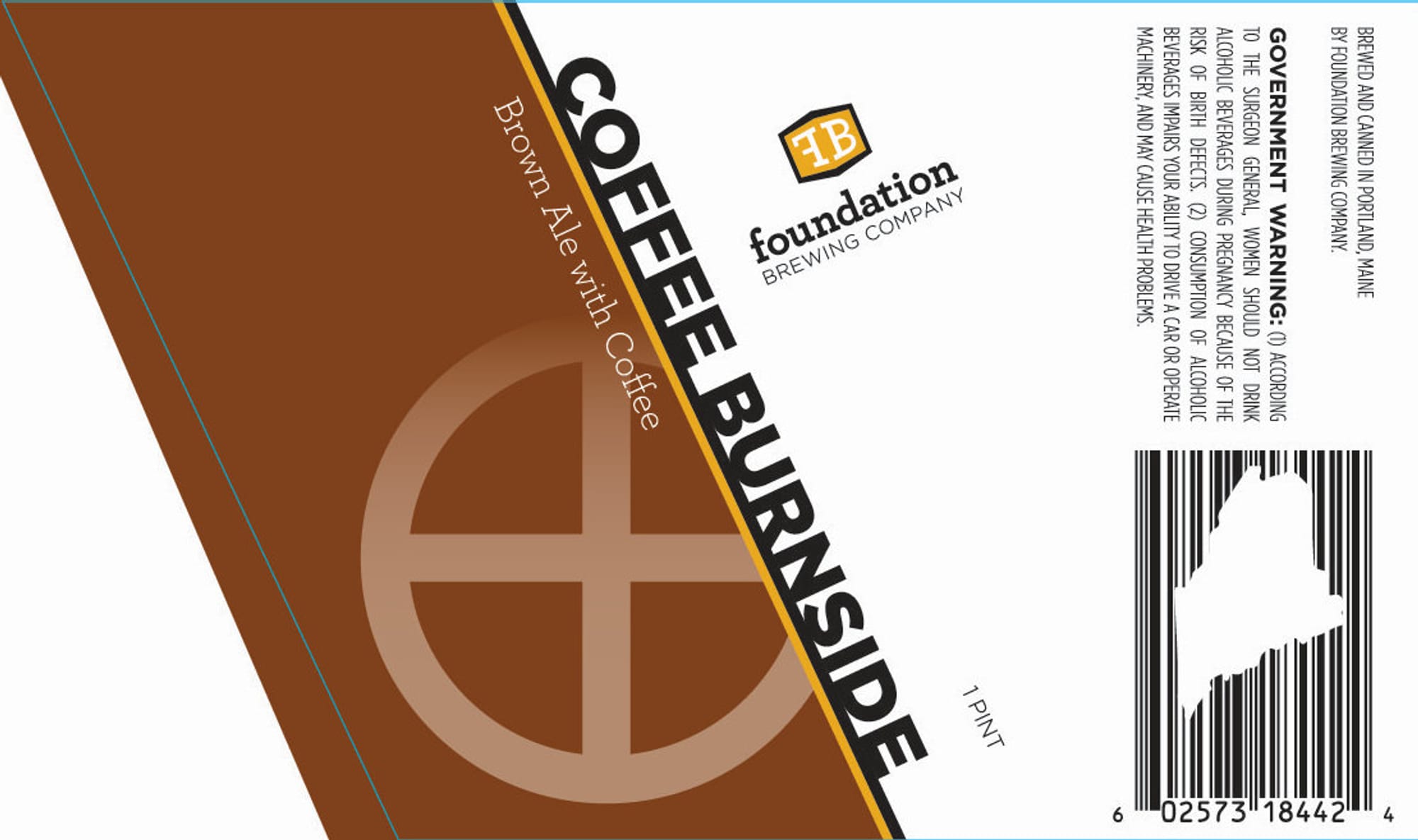 Coffee Burnside by Foundation Brewing Company - beer label